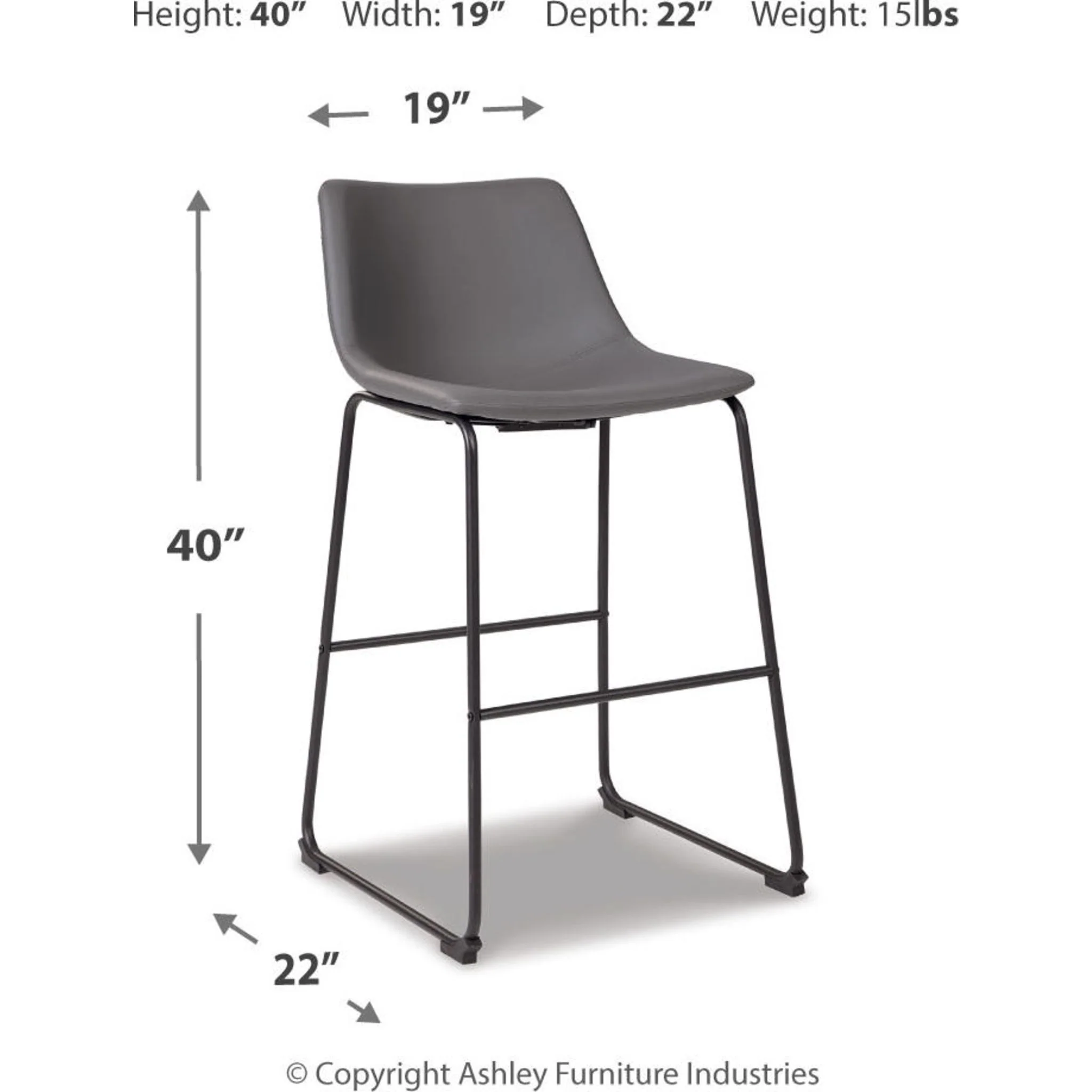 Centiar Bar Height Stool - Image 10