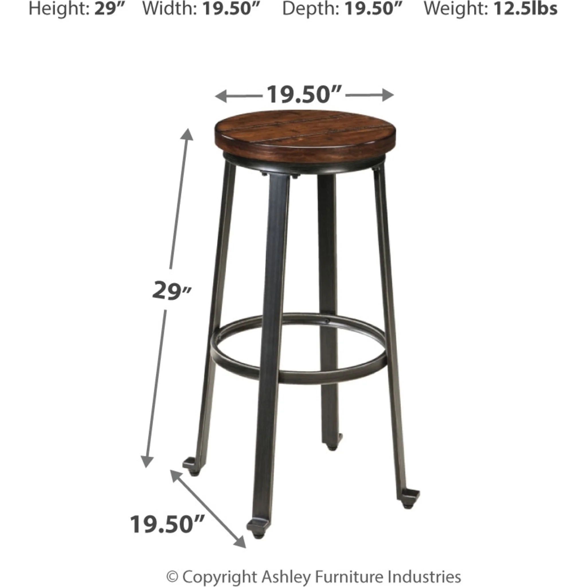Challiman Bar Height Stool - Image 4