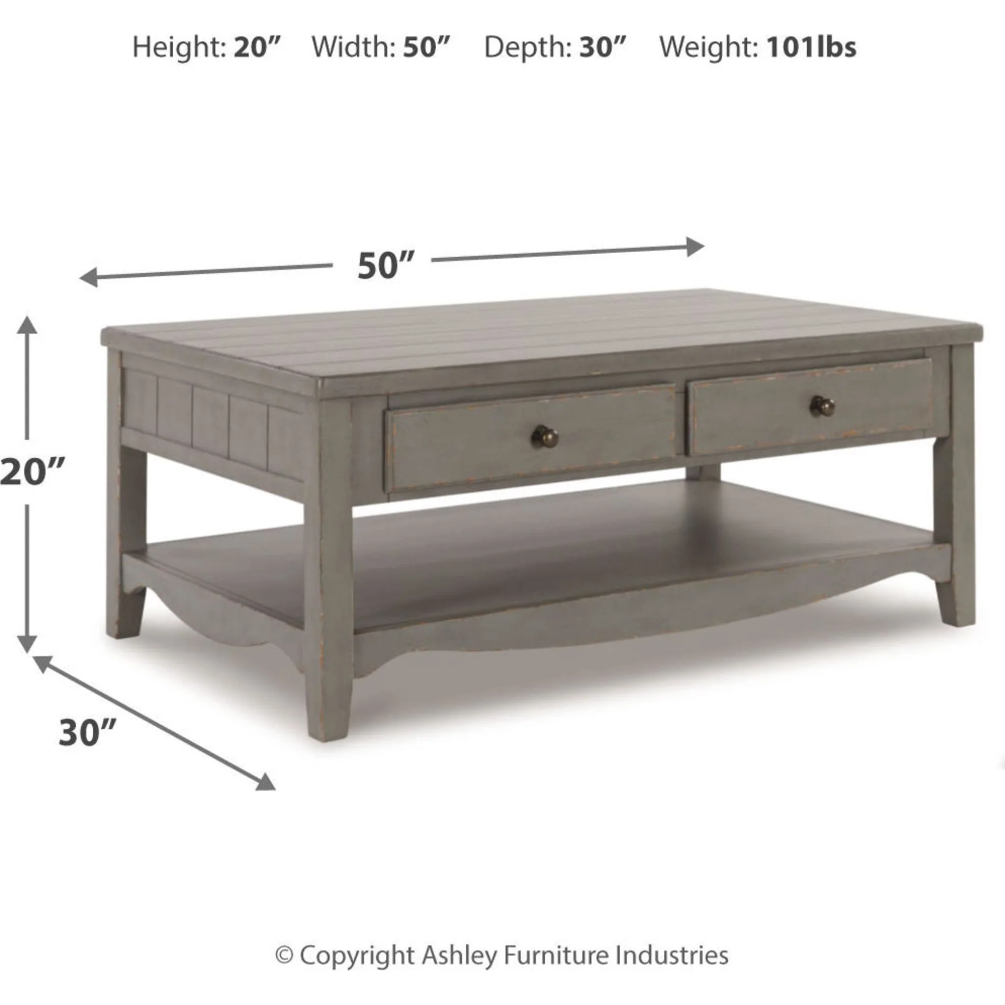 Charina Rectangle Coffee Table - Image 5