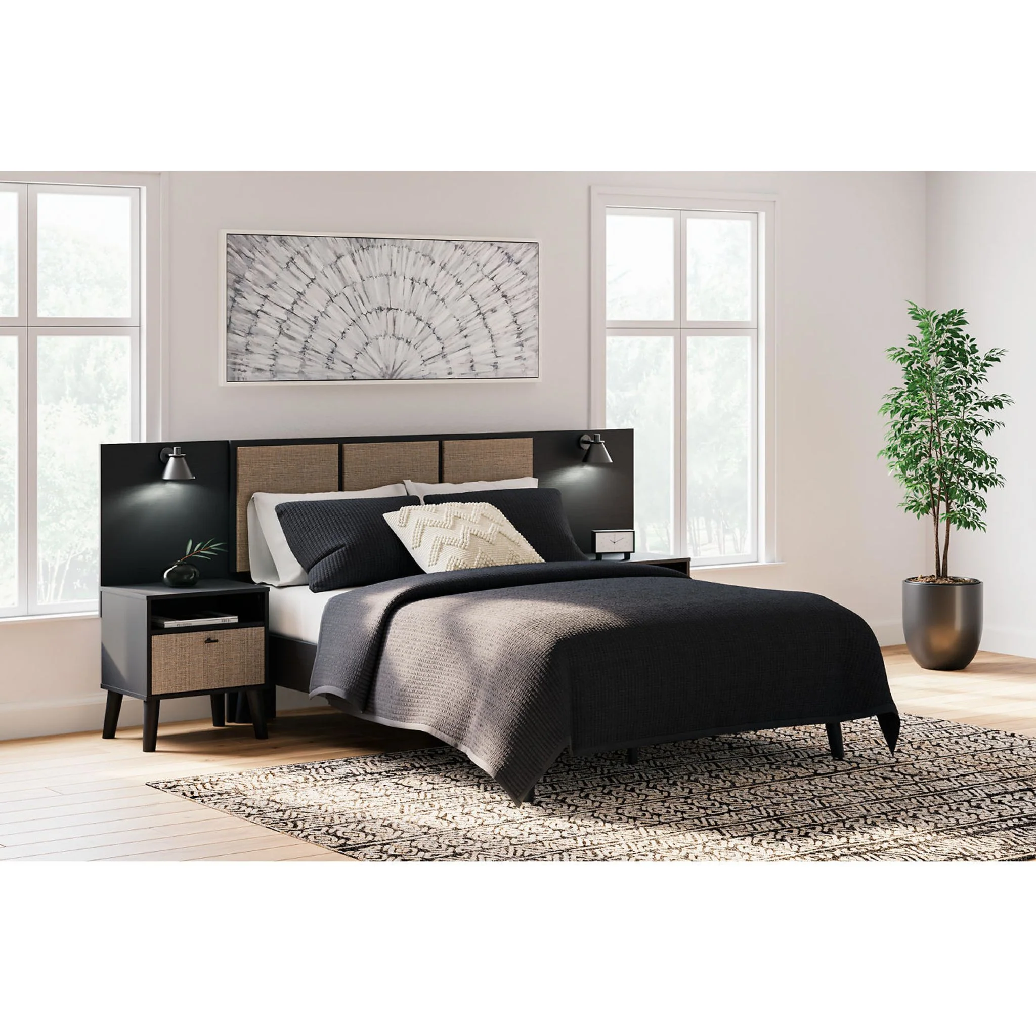Charlang Full Platform Bed - Image 4