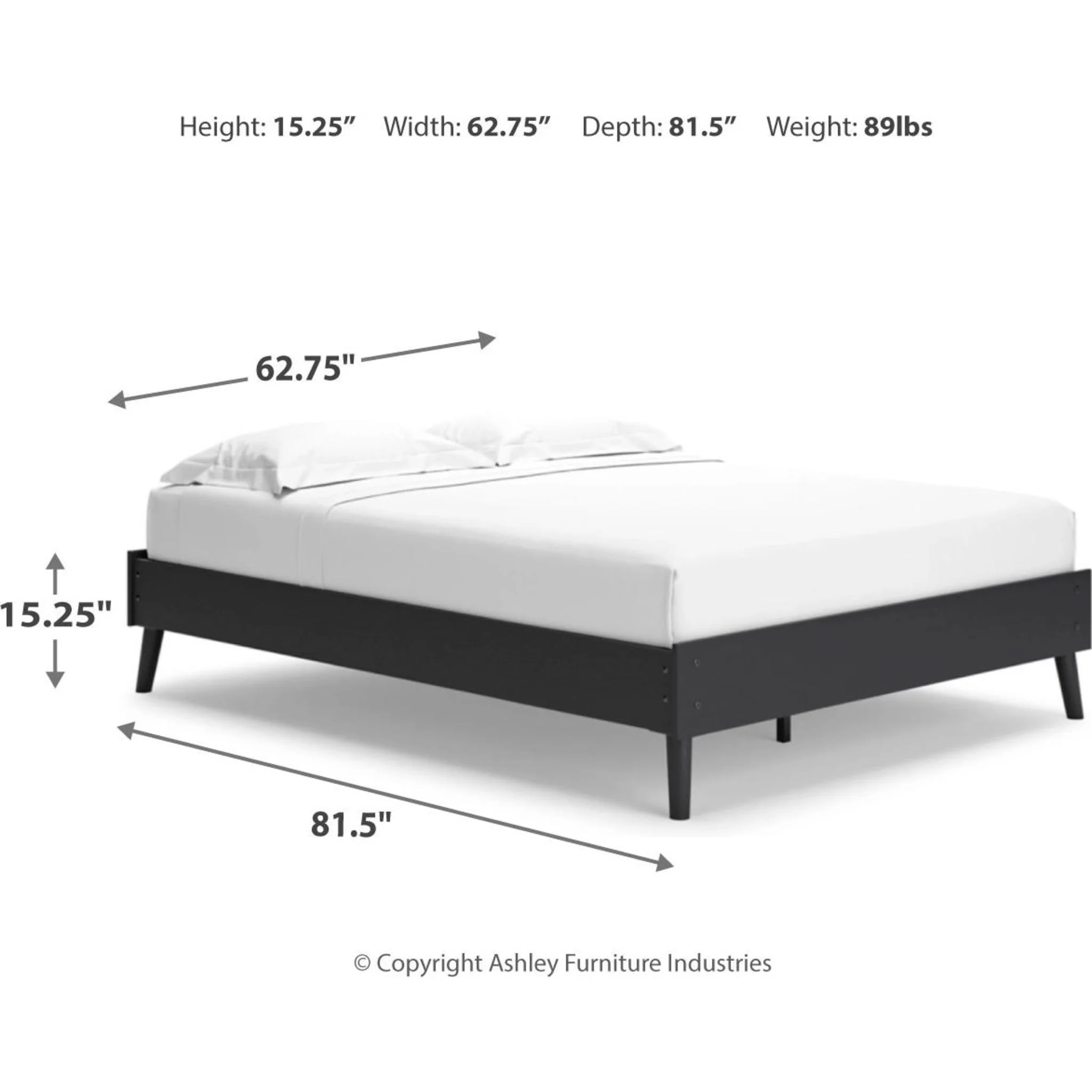 Charlang Queen Platform Bed - Image 5