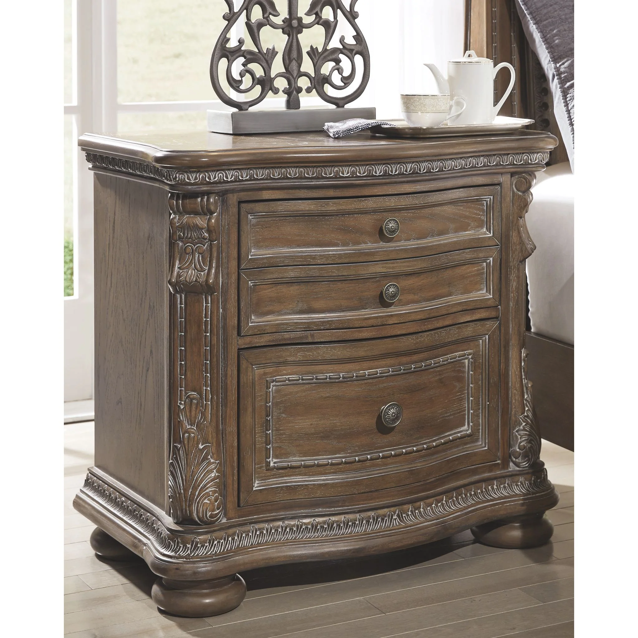Charmond Two Drawer Nightstand - Image 2