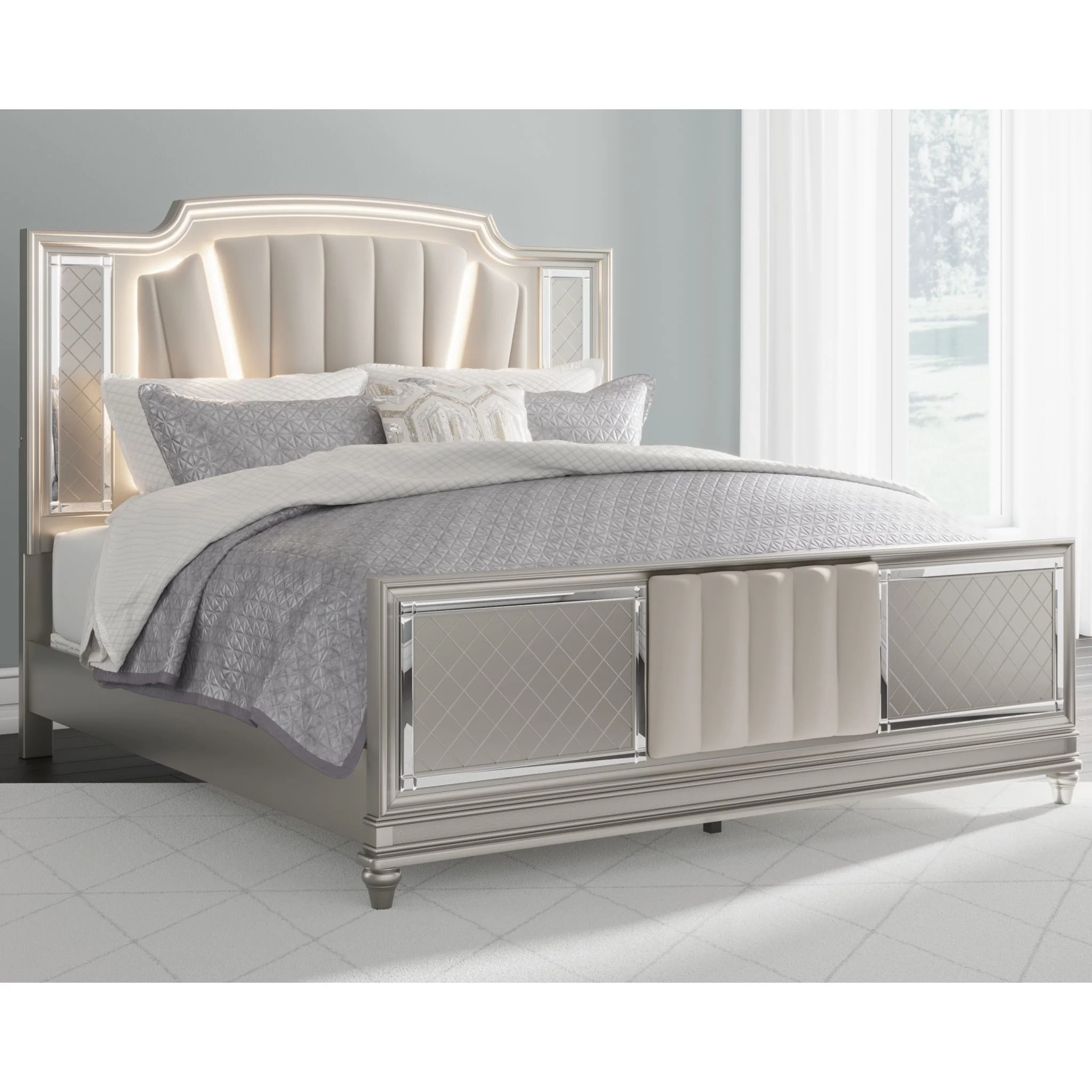 Chevanna 3 Piece King Upholstered Bed - Image 2