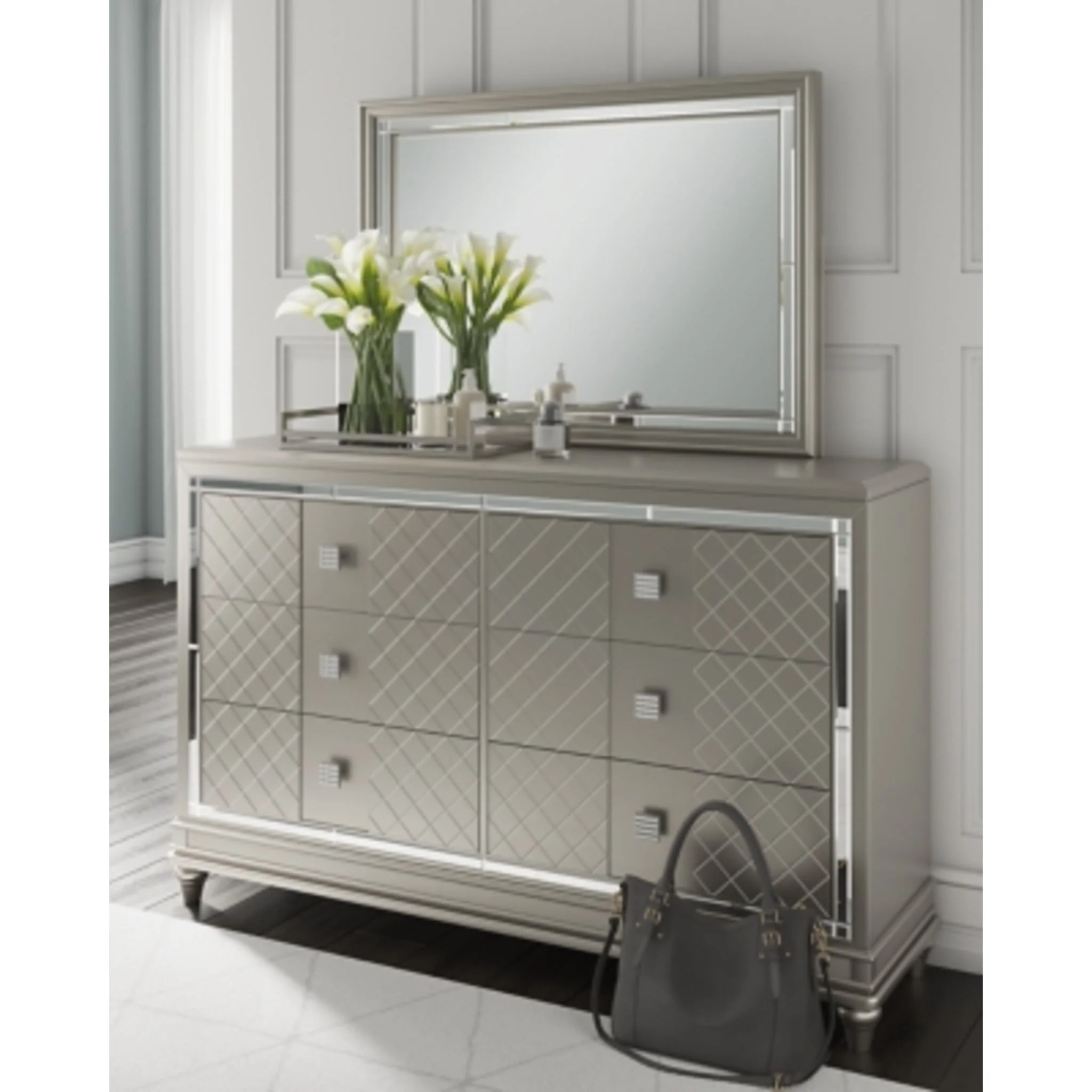 Chevanna Dresser and Mirror - Image 11