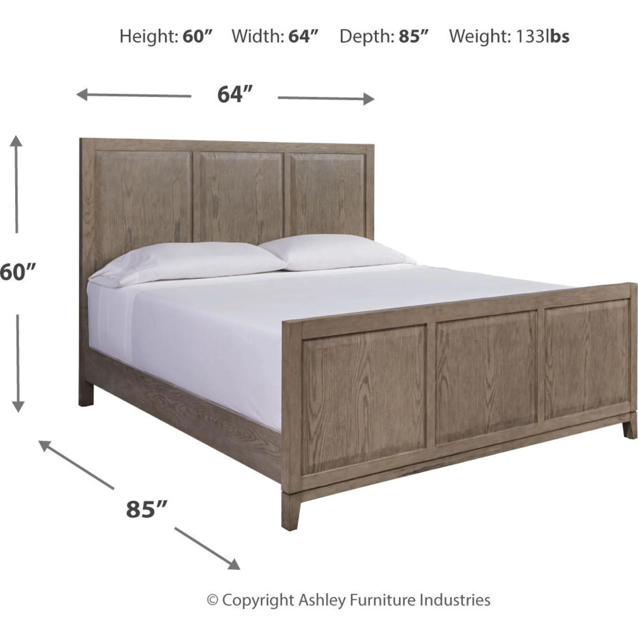 Chrestner 5 Piece Panel Bedroom - Image 4