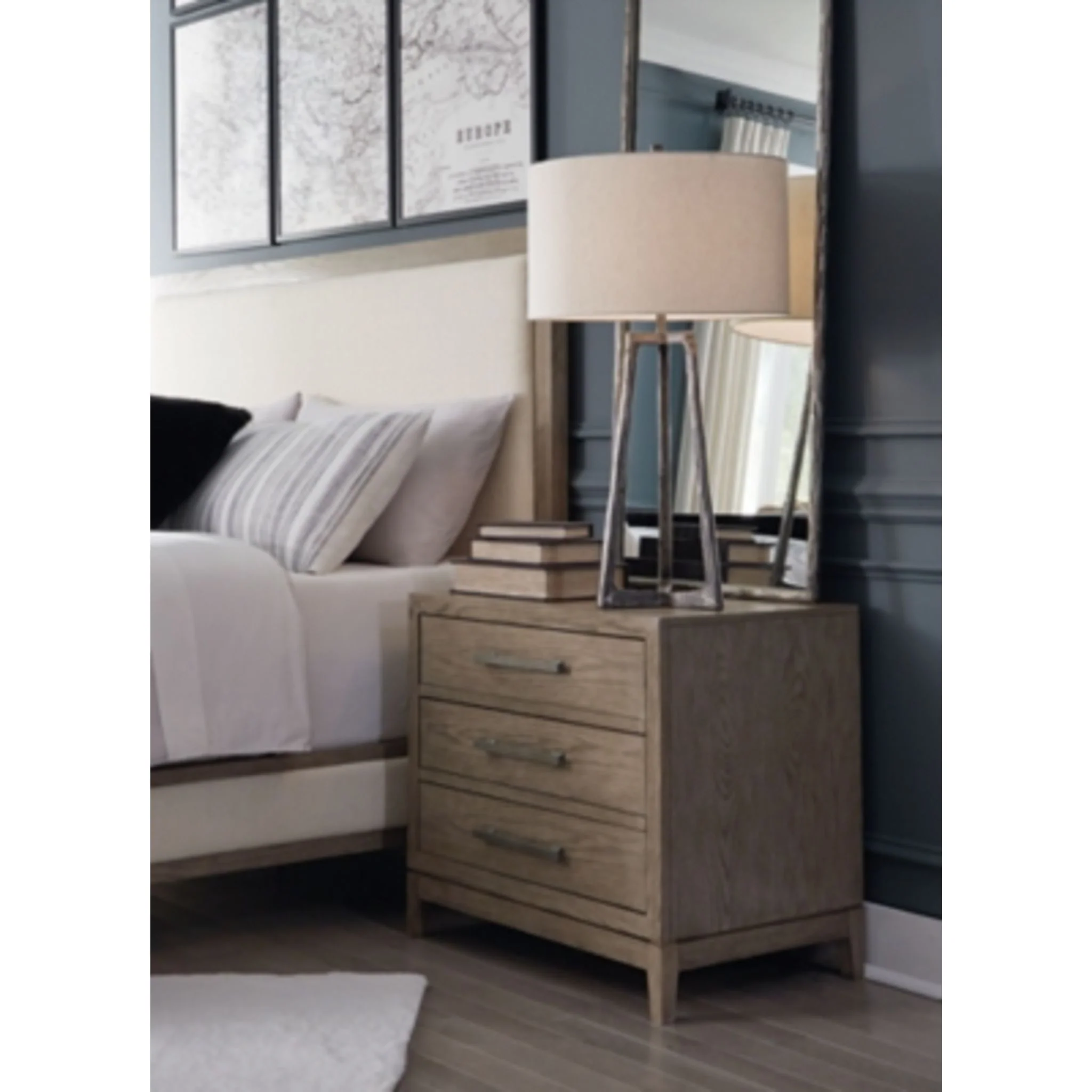 Chrestner Three Drawer Nightstand - Image 2