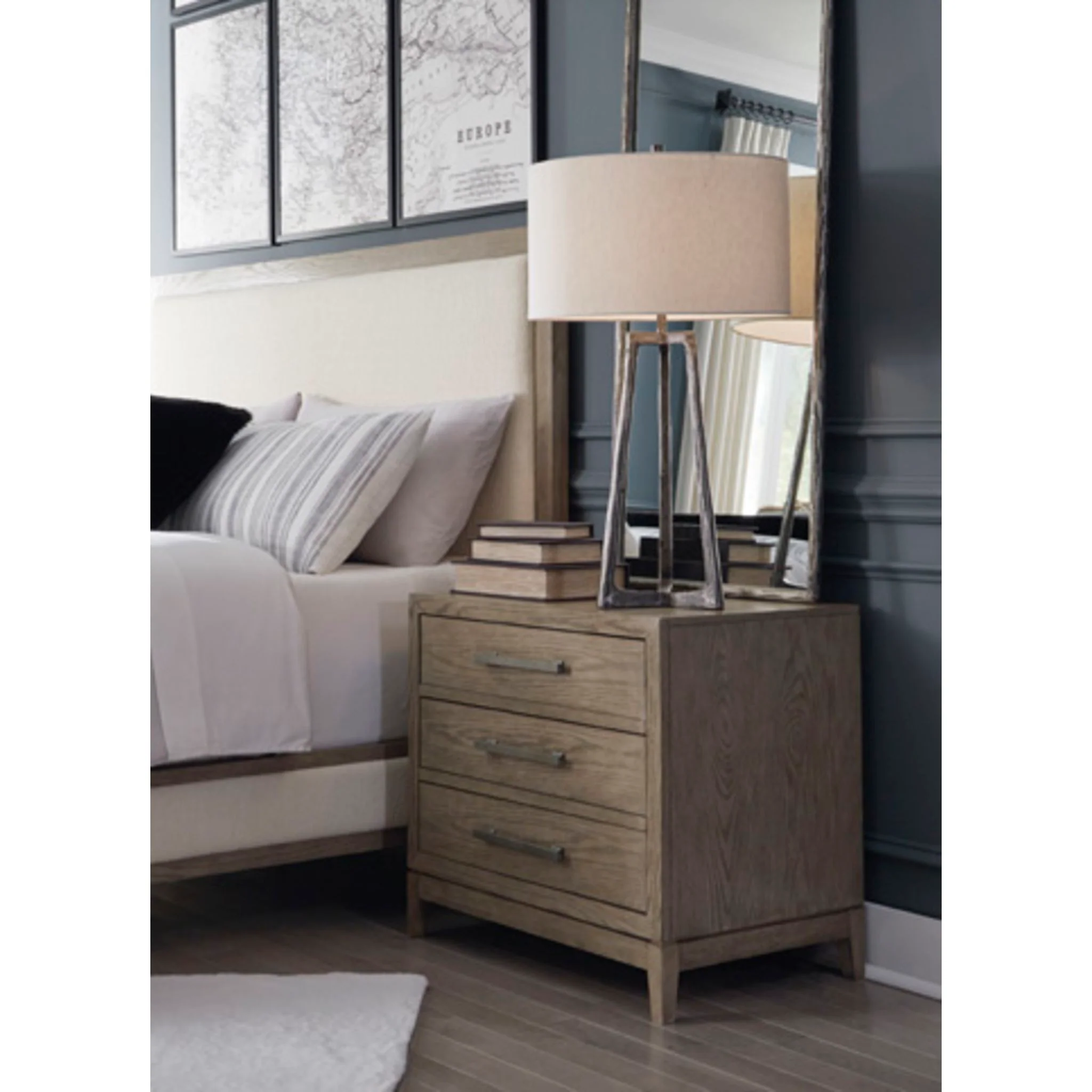 Chrestner Three Drawer Nightstand - Image 3