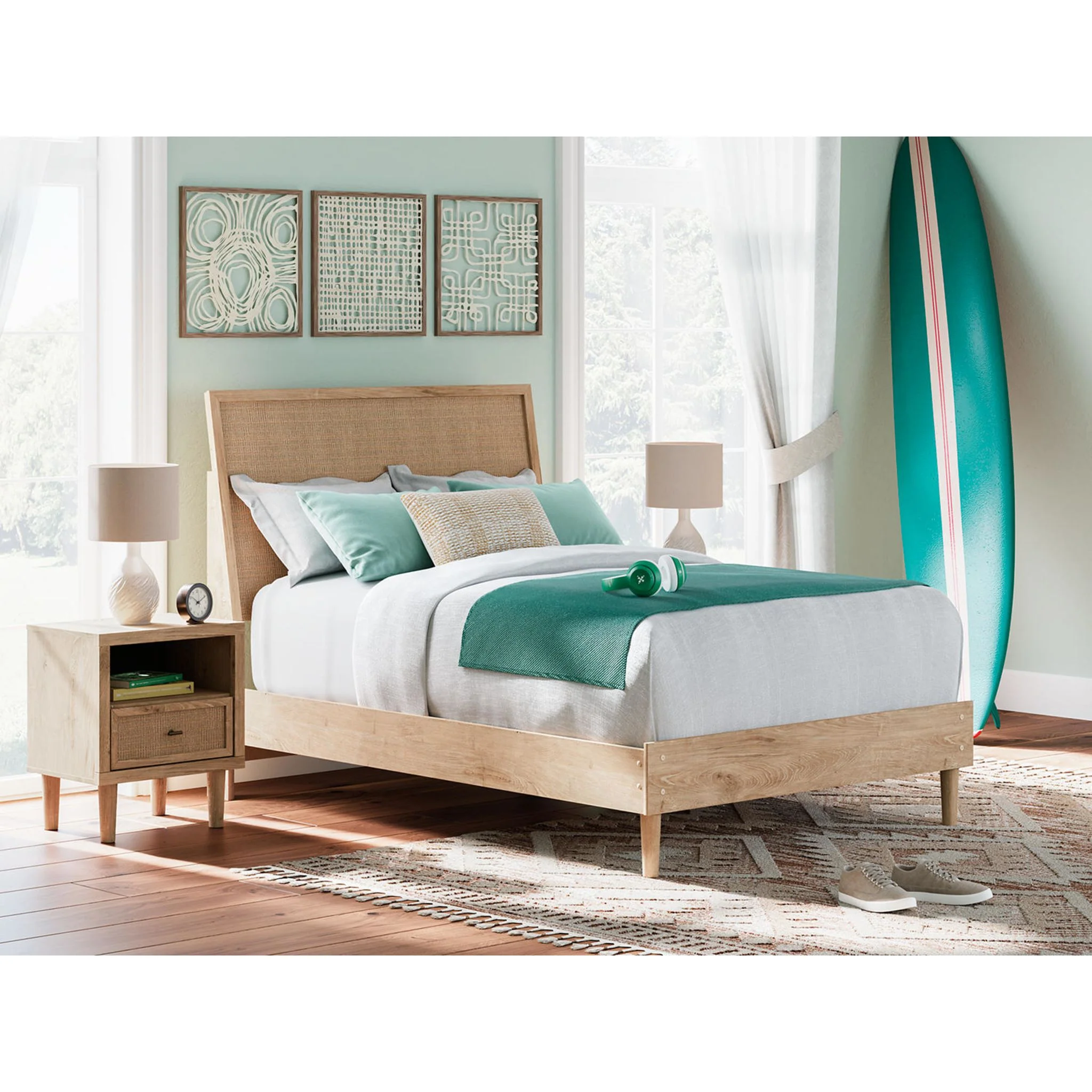 Cielden 5 Piece Full Platform Bedroom - Image 20