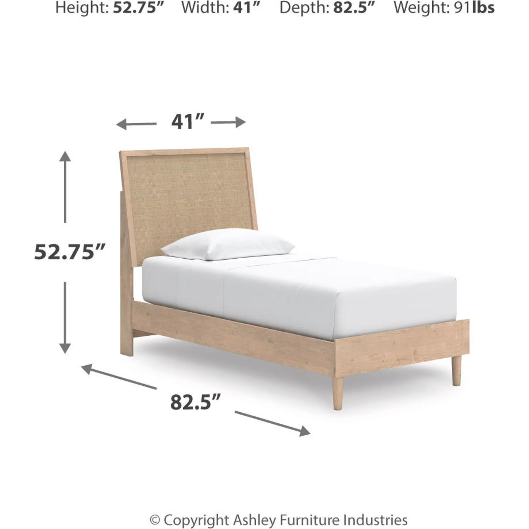 Cielden Twin Panel Bed - Image 3