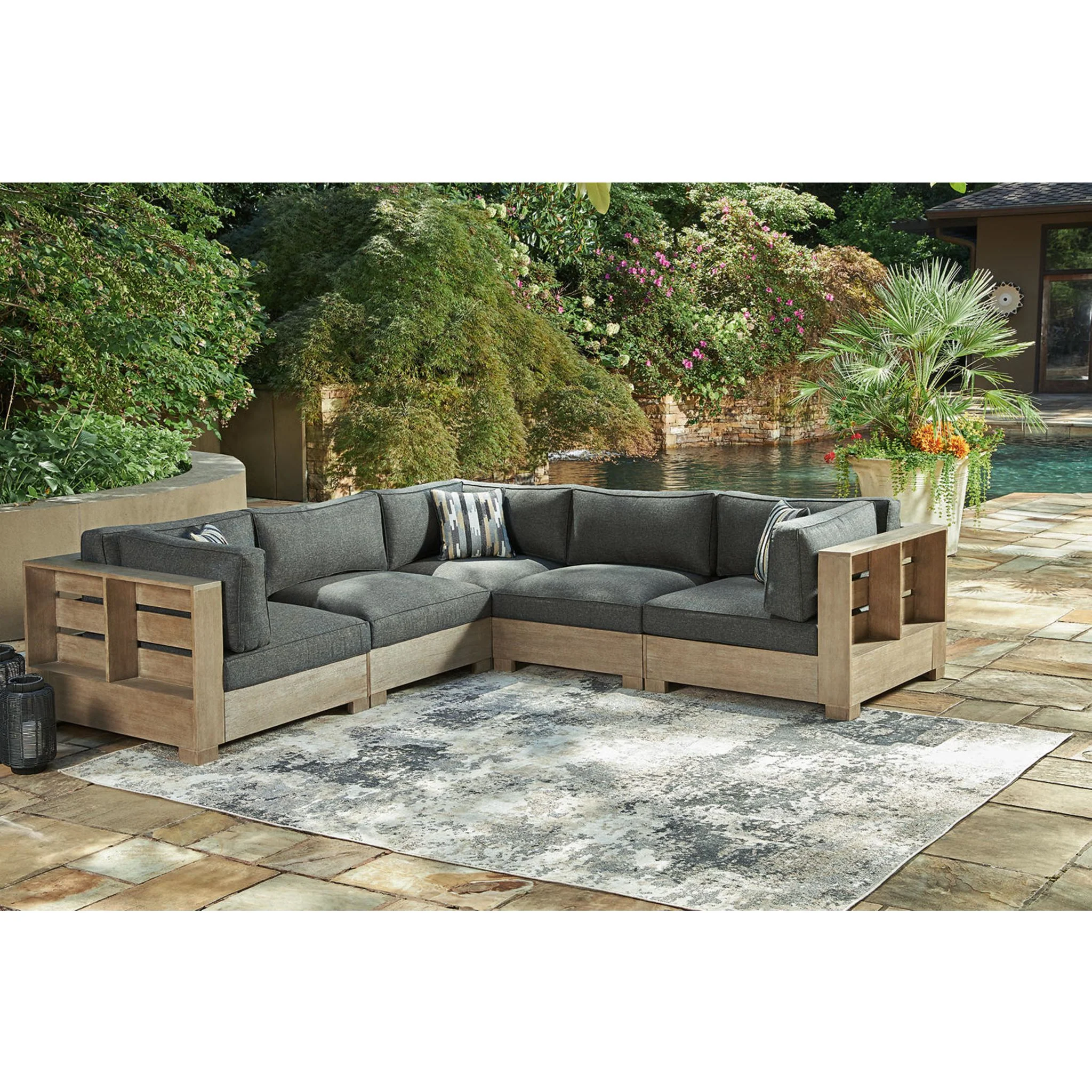 Citrine Park 6 Piece Outdoor Modular Seating - Image 14
