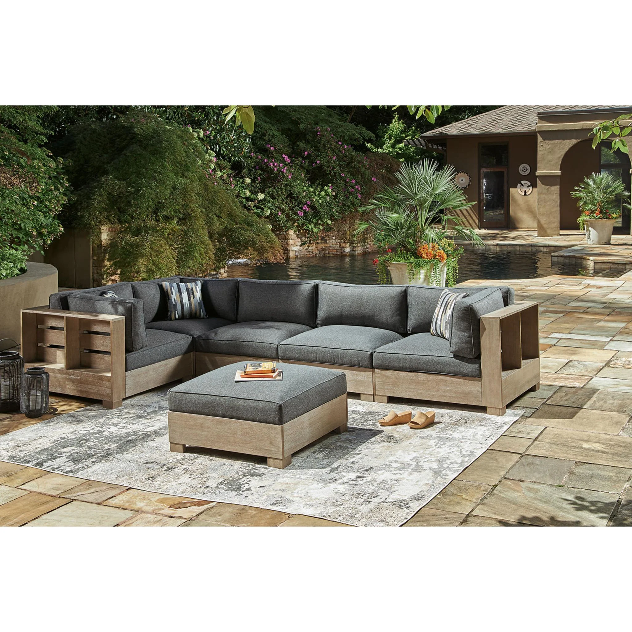 Citrine Park 6 Piece Outdoor Modular Seating - Image 16