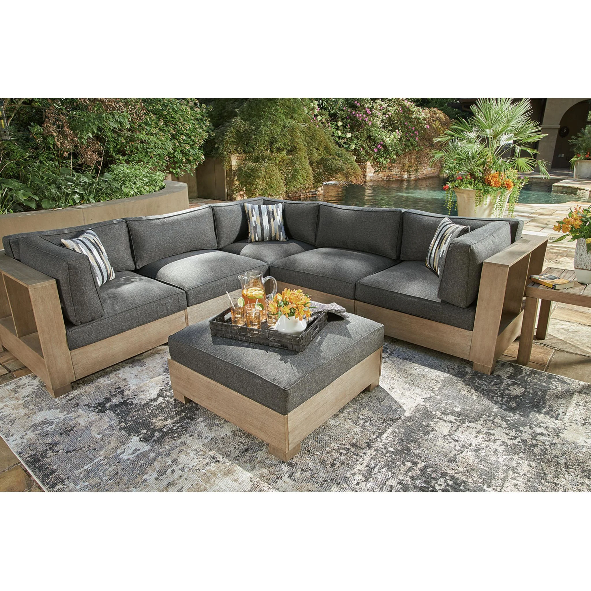 Citrine Park 6 Piece Outdoor Modular Seating - Image 2