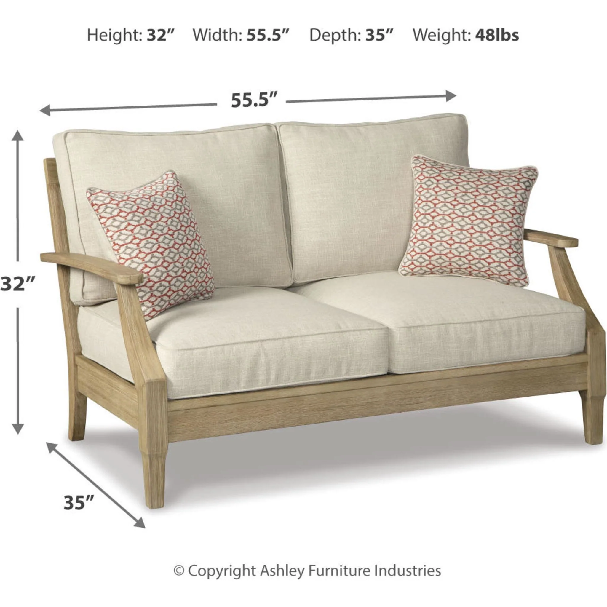 Clare View 3 Piece Outdoor Seating - Image 10