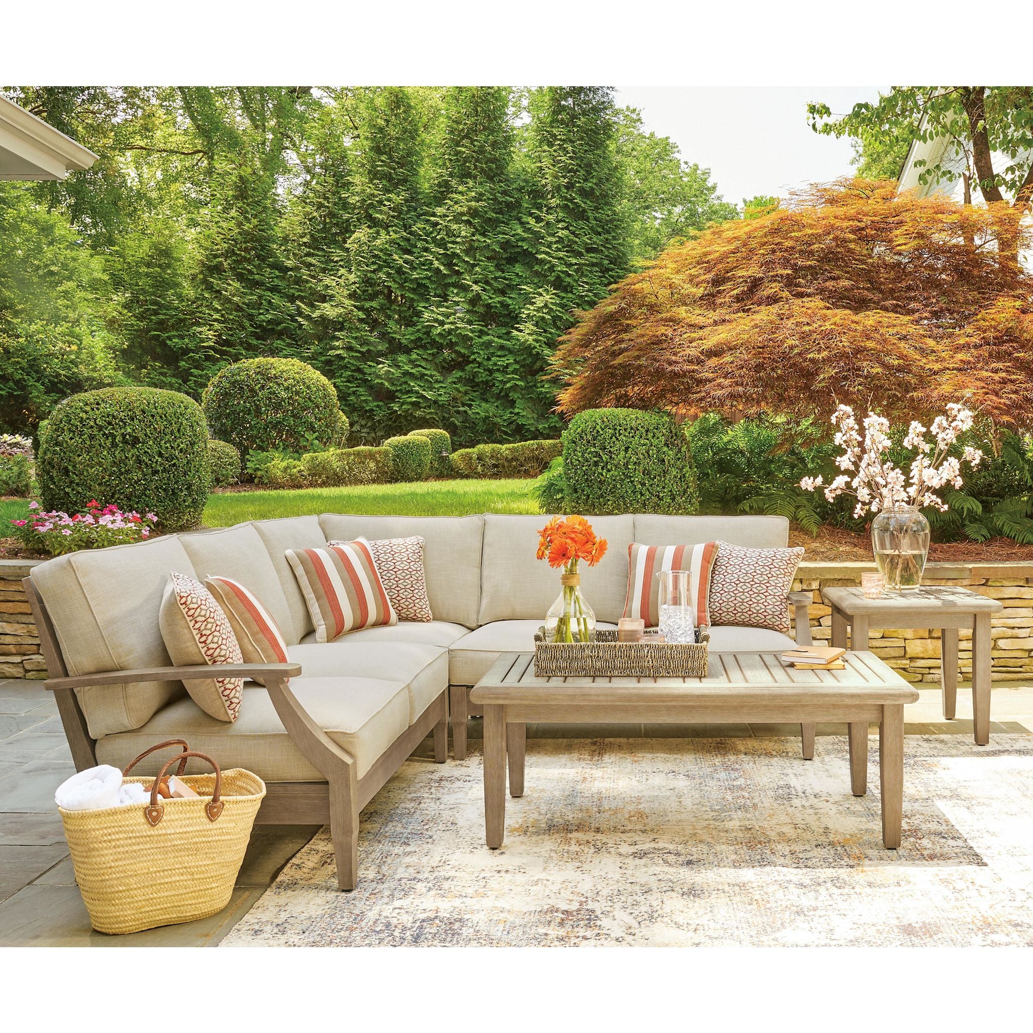 Clare View 3 Piece Outdoor Modular Sectional - Image 4
