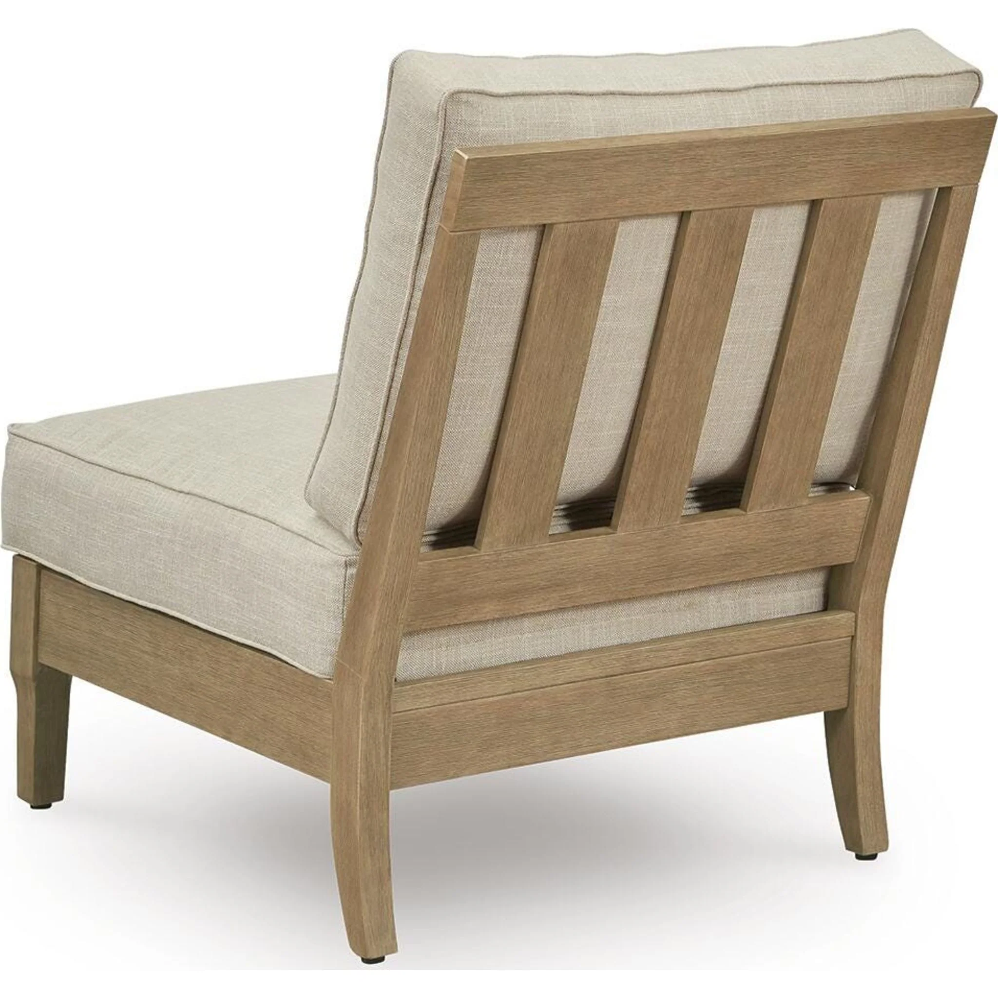 Clare View Outdoor Modular Armless Chair with Cushion - Image 7