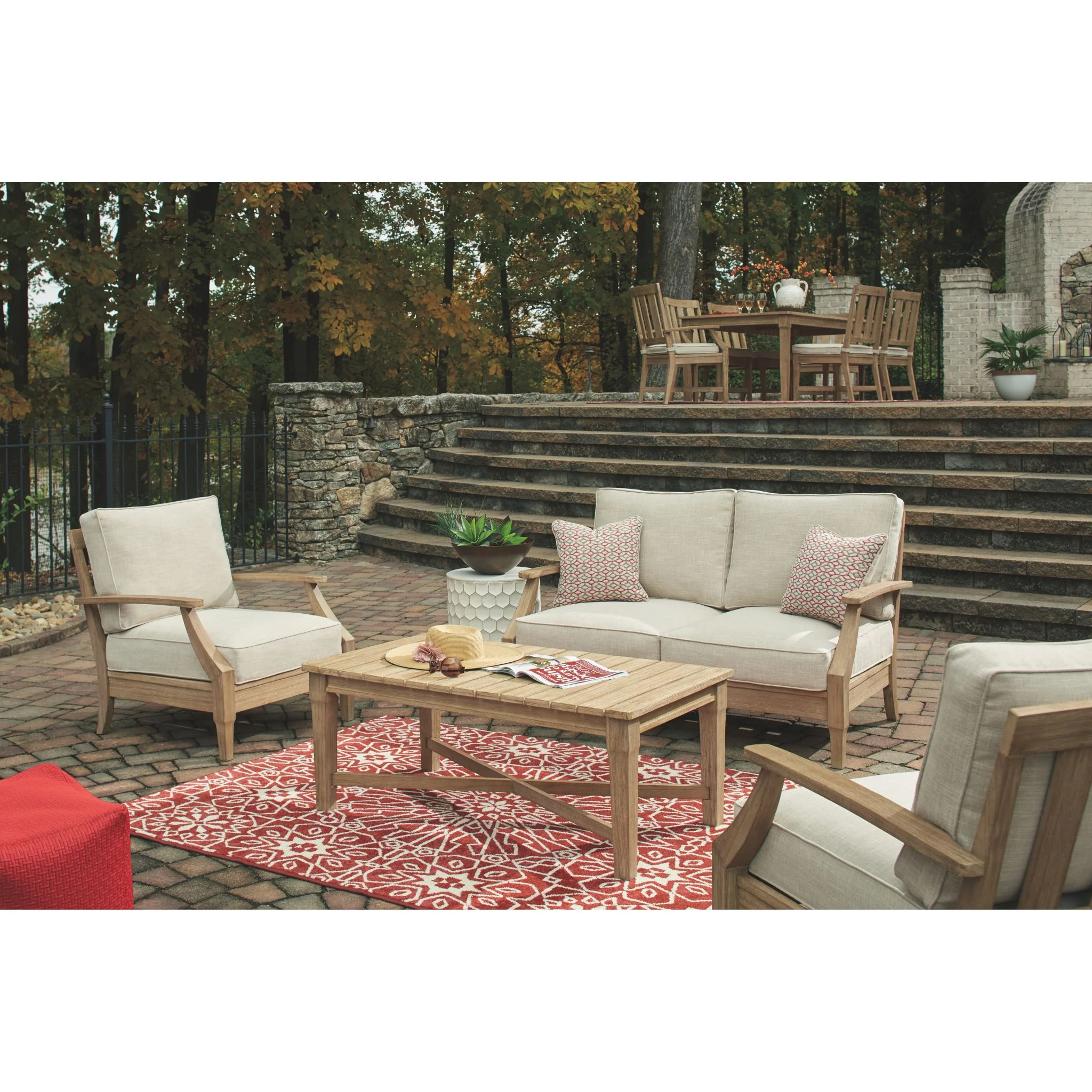 Clare View Outdoor Loveseat with Cushion - Image 3