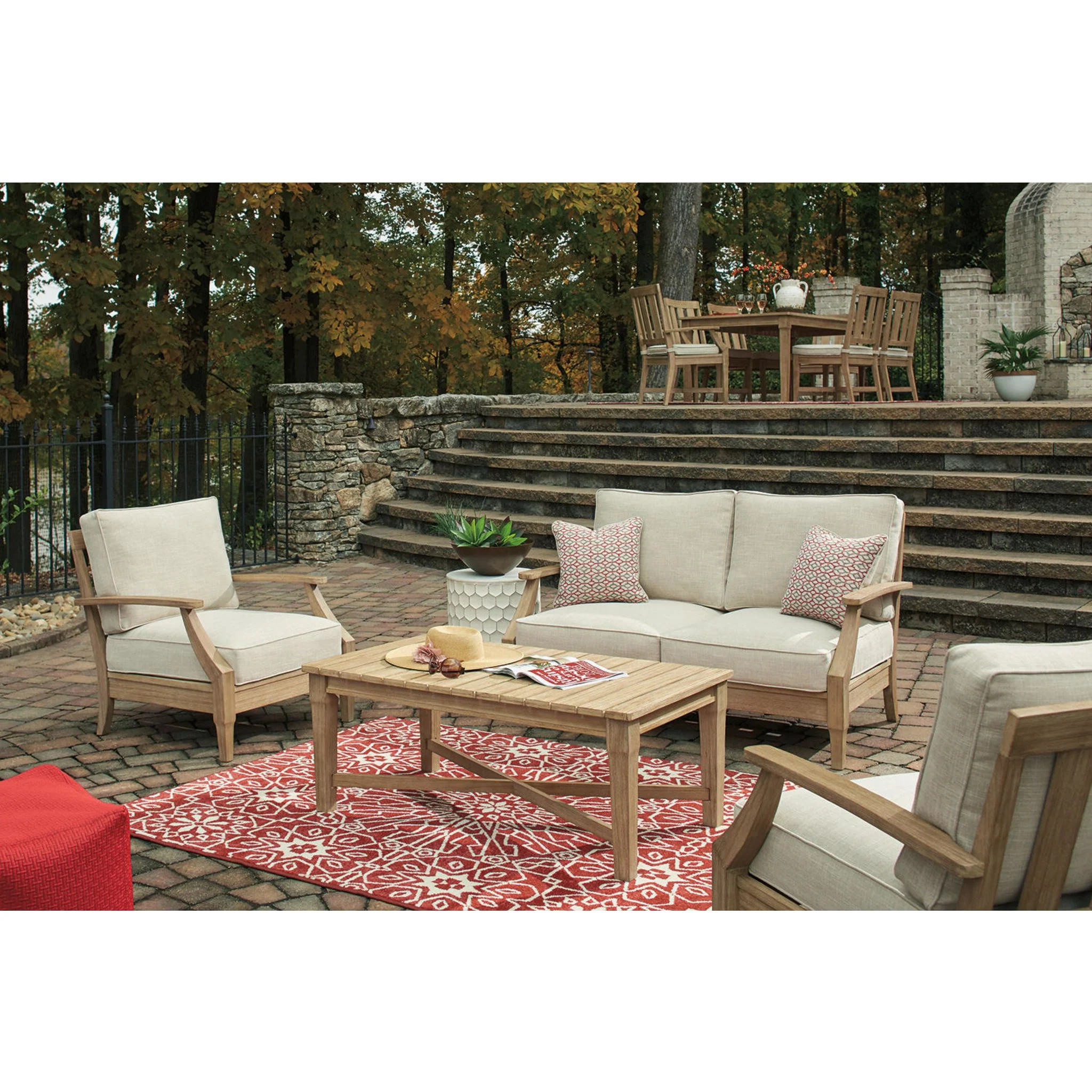 Clare View Outdoor Loveseat with Cushion - Image 9