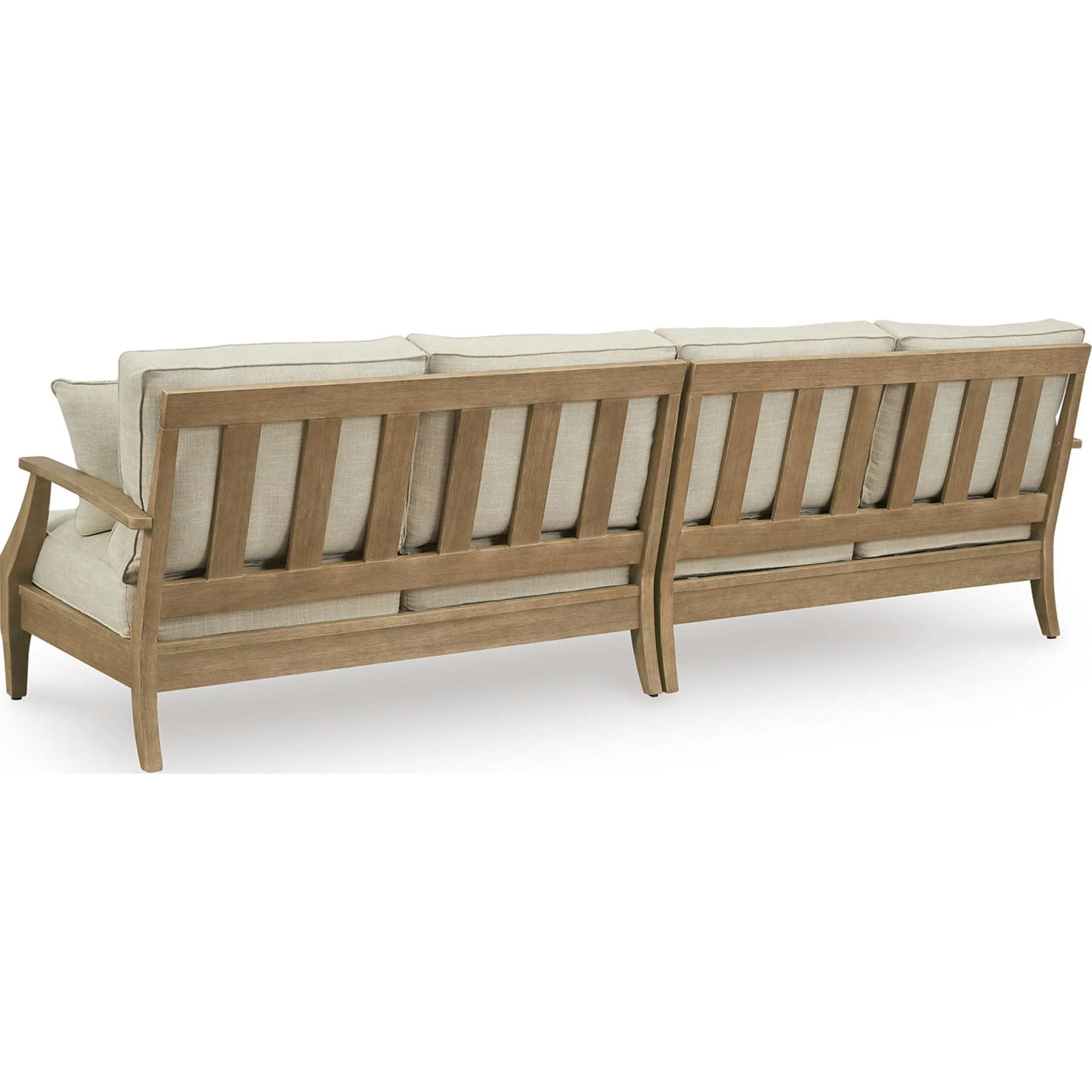 Clare View Outdoor Modular Left and Right Arm Loveseat with Cushion - Image 3