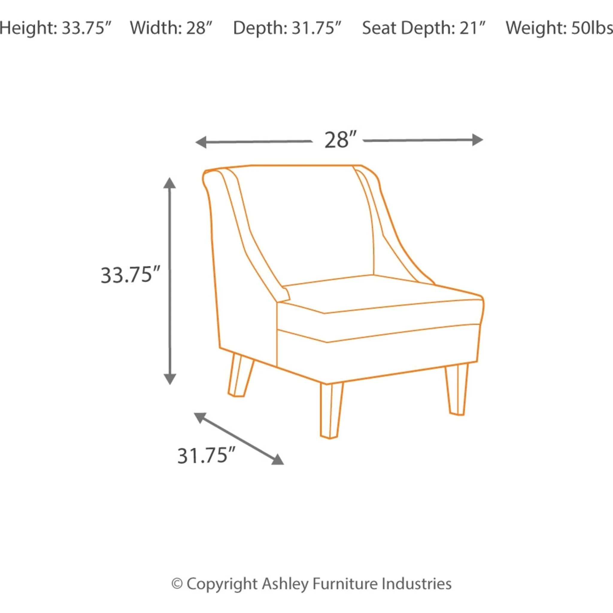 Clarinda Accent Chair - Image 4