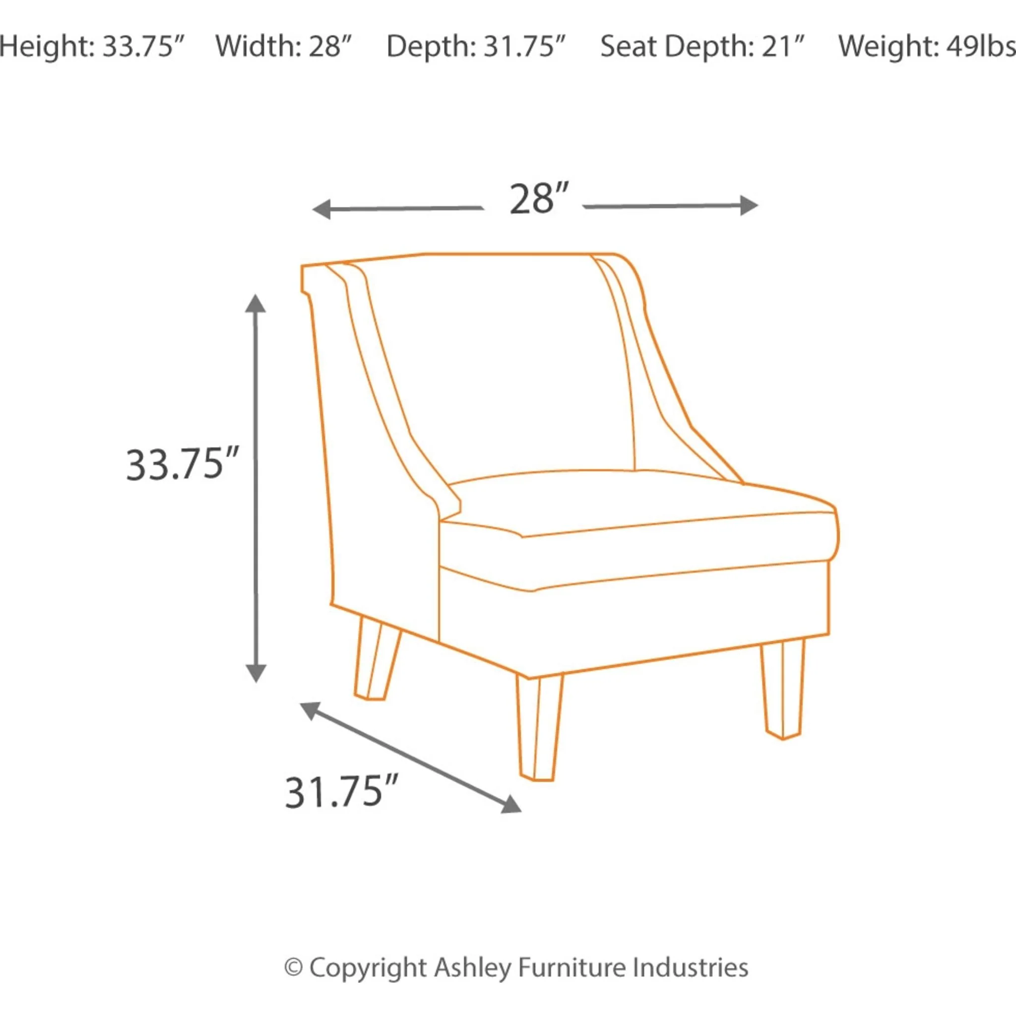 Clarinda Accent Chair - Image 4