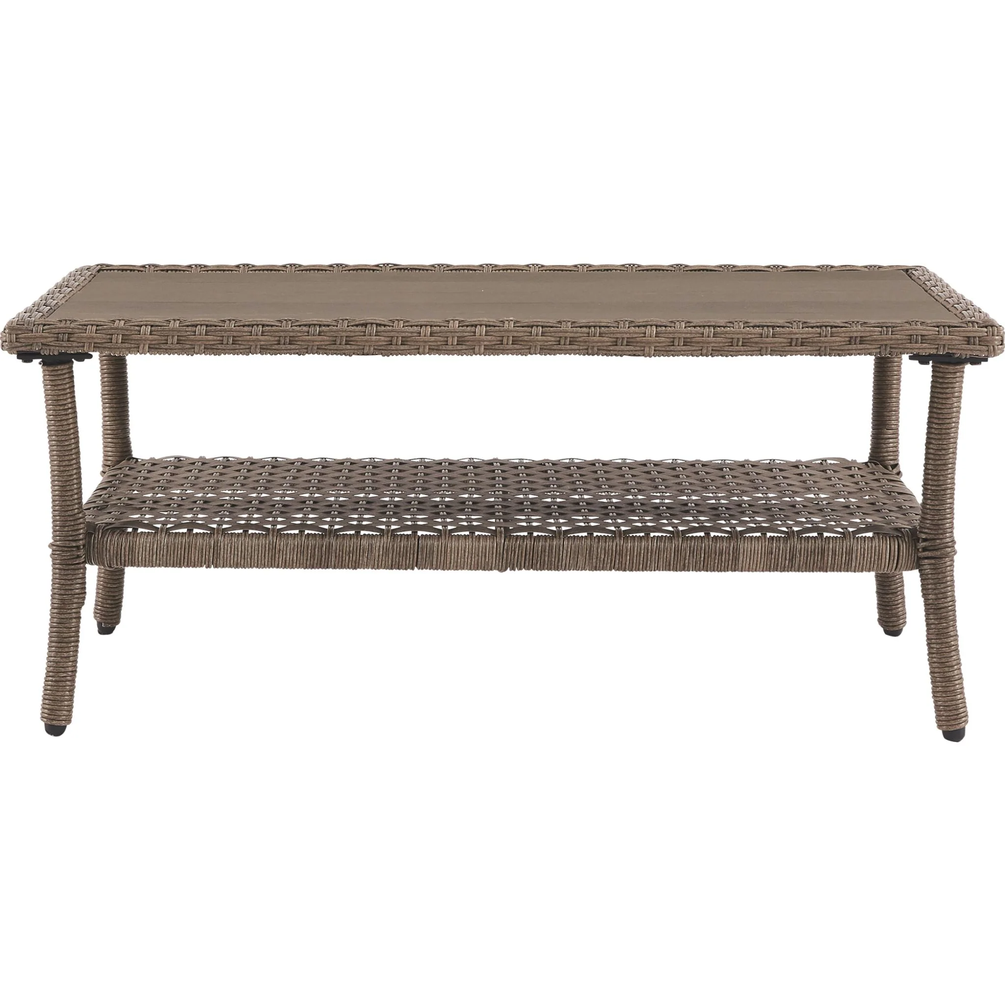 Outdoor Clear Ridge Rectangle Cocktail Table - Image 3