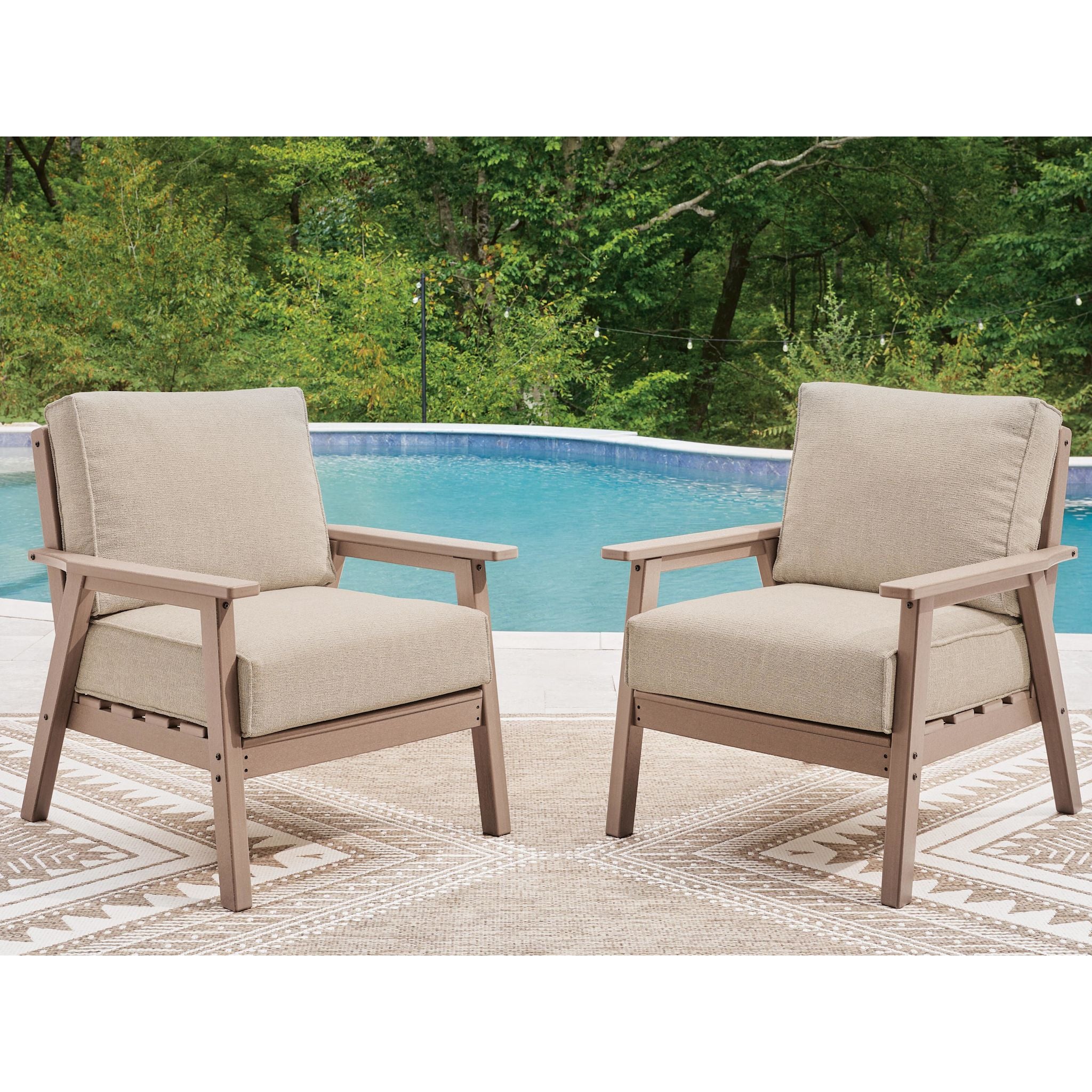Cliffs Beach Outdoor Lounge Chair with Cushion (Set of 2) - Image 6