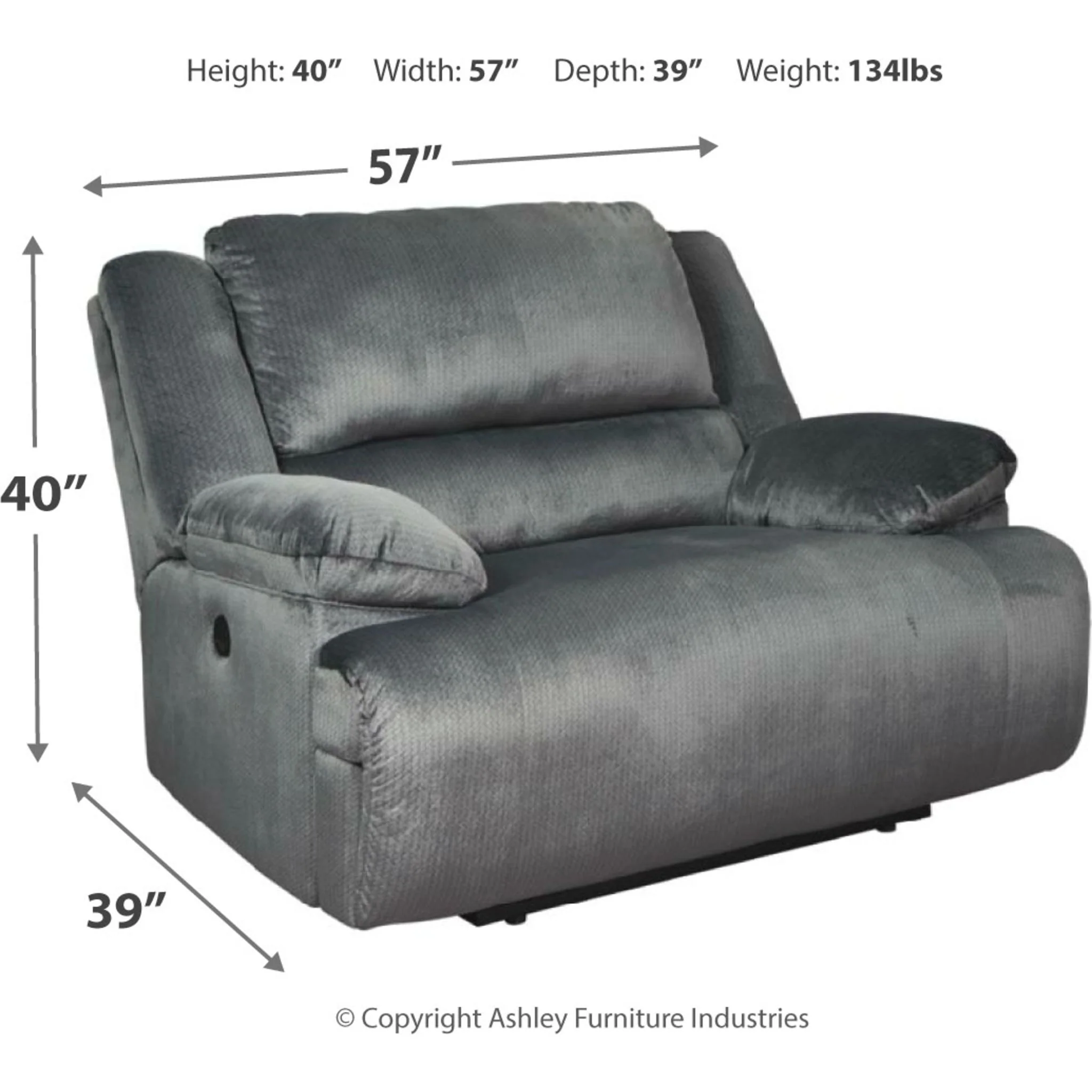 Clonmel Zero Wall Wide Seat Recliner - Image 2
