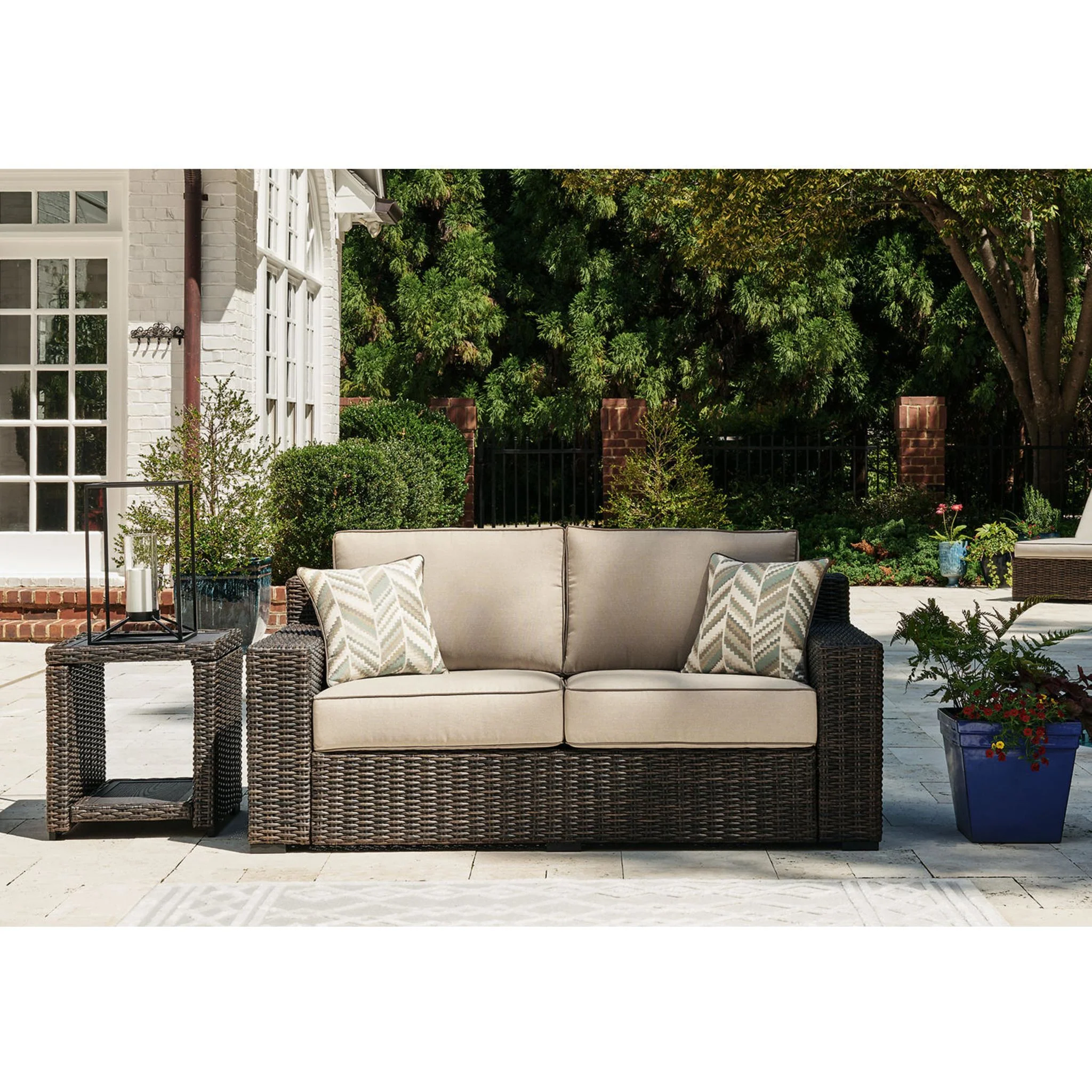 Coastline Bay Outdoor Loveseat with Cushion - Image 15