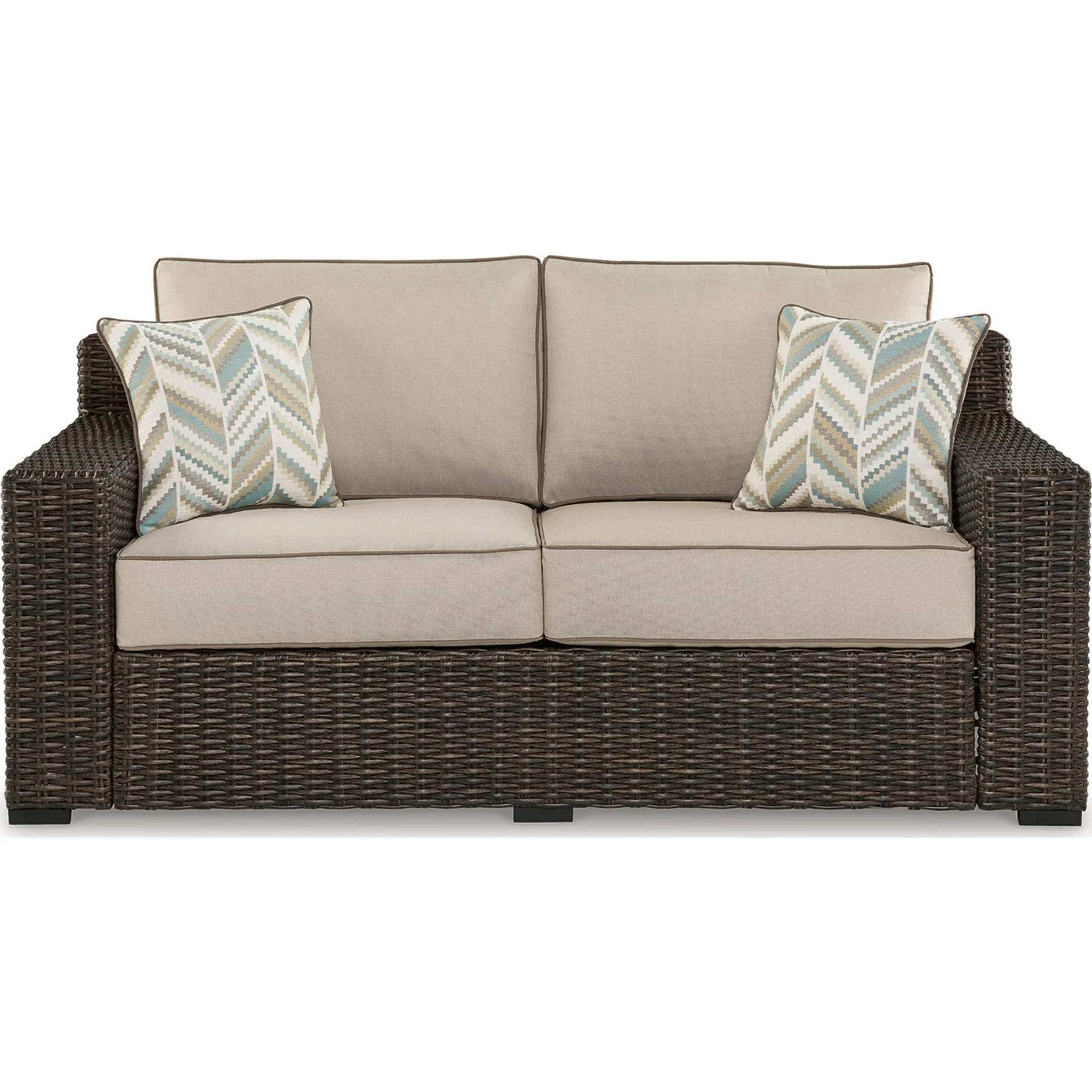 Coastline Bay Outdoor Loveseat with Cushion - Image 3