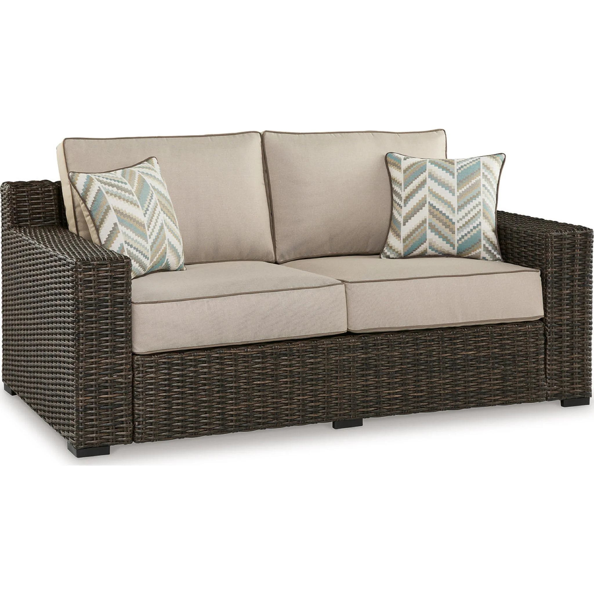 Coastline Bay Outdoor Loveseat with Cushion - Image 44