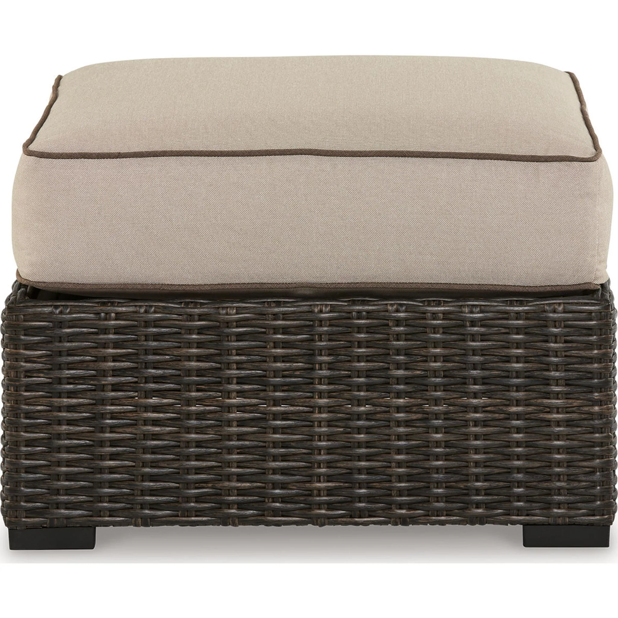 Coastline Bay Outdoor Ottoman with Cushion - Image 3
