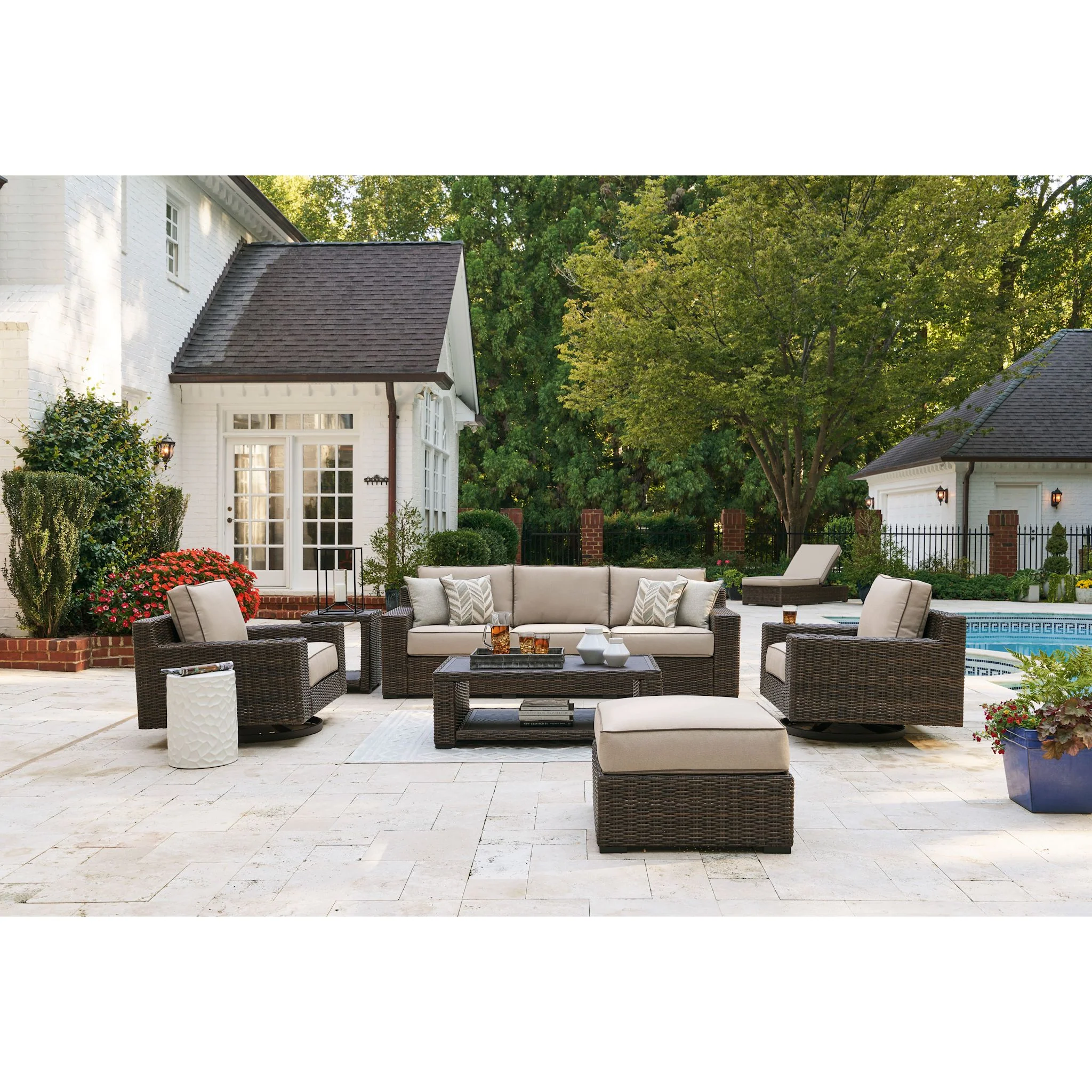 Coastline Bay Outdoor Sofa with Cushion - Image 5