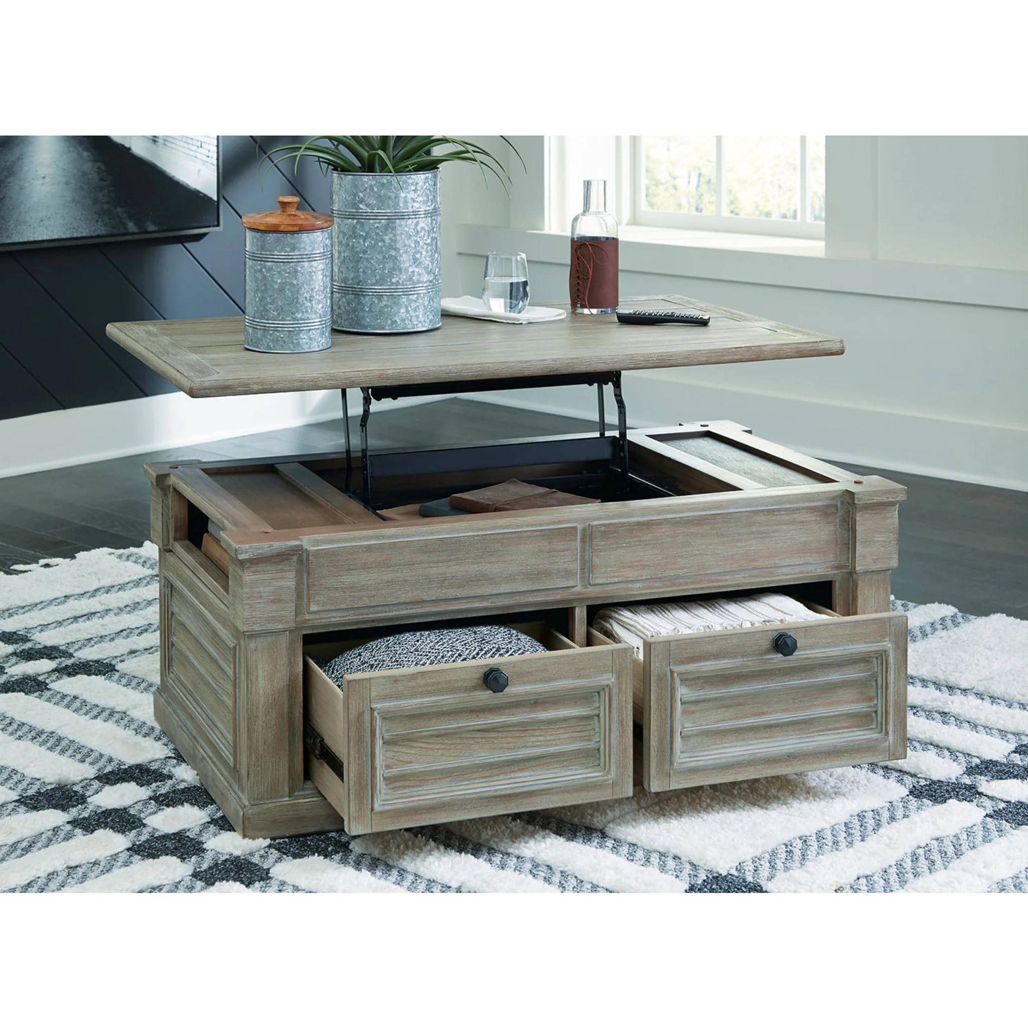 Moreshire Coffee Table with Lift Top - Image 8