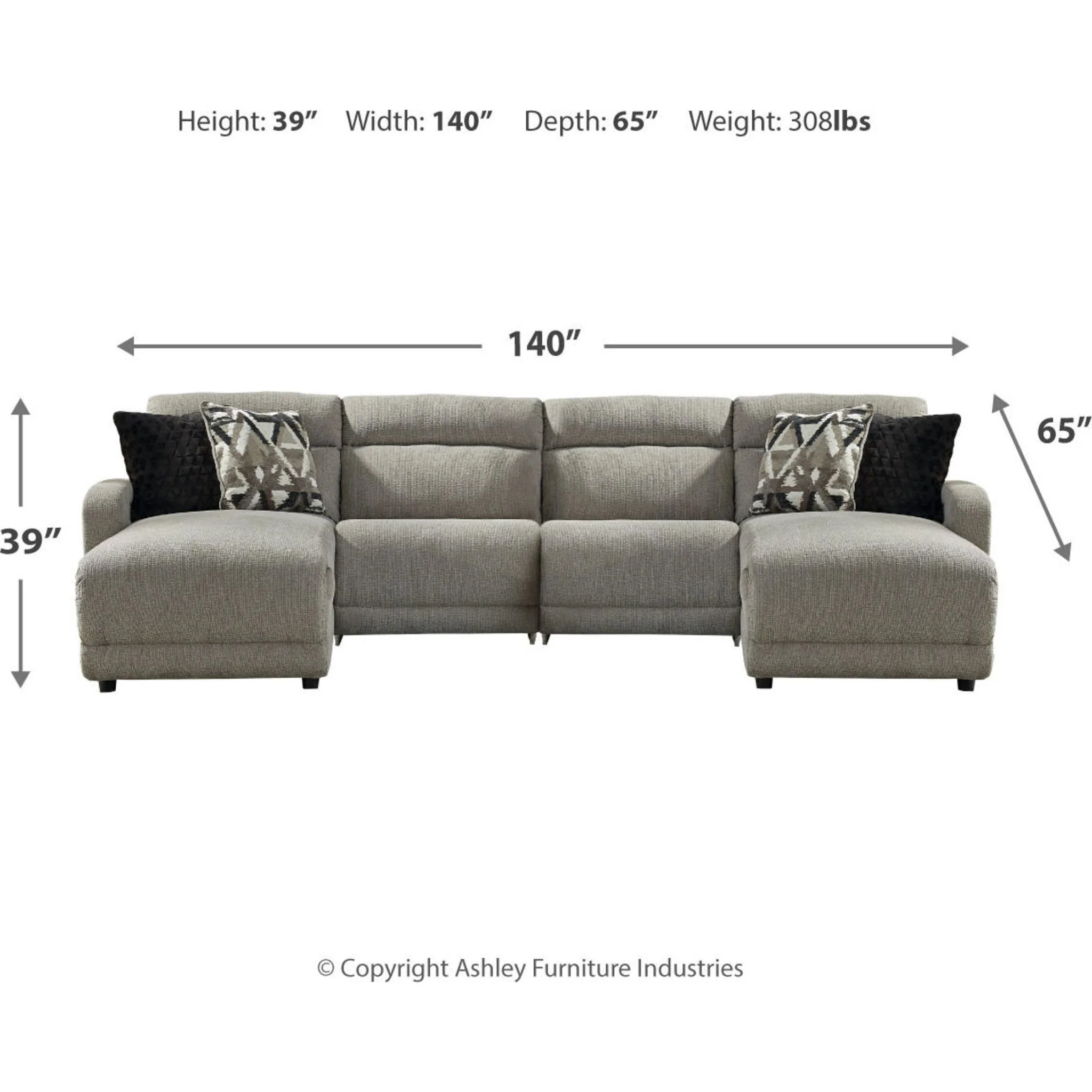Colleyville 5 Piece Power Reclining Sectional - Image 15