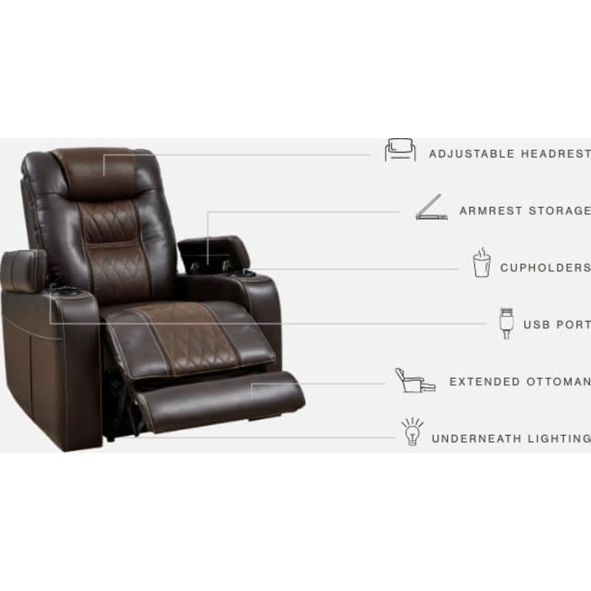 Composer Power Recliner with Adjustable Headrest - Image 5