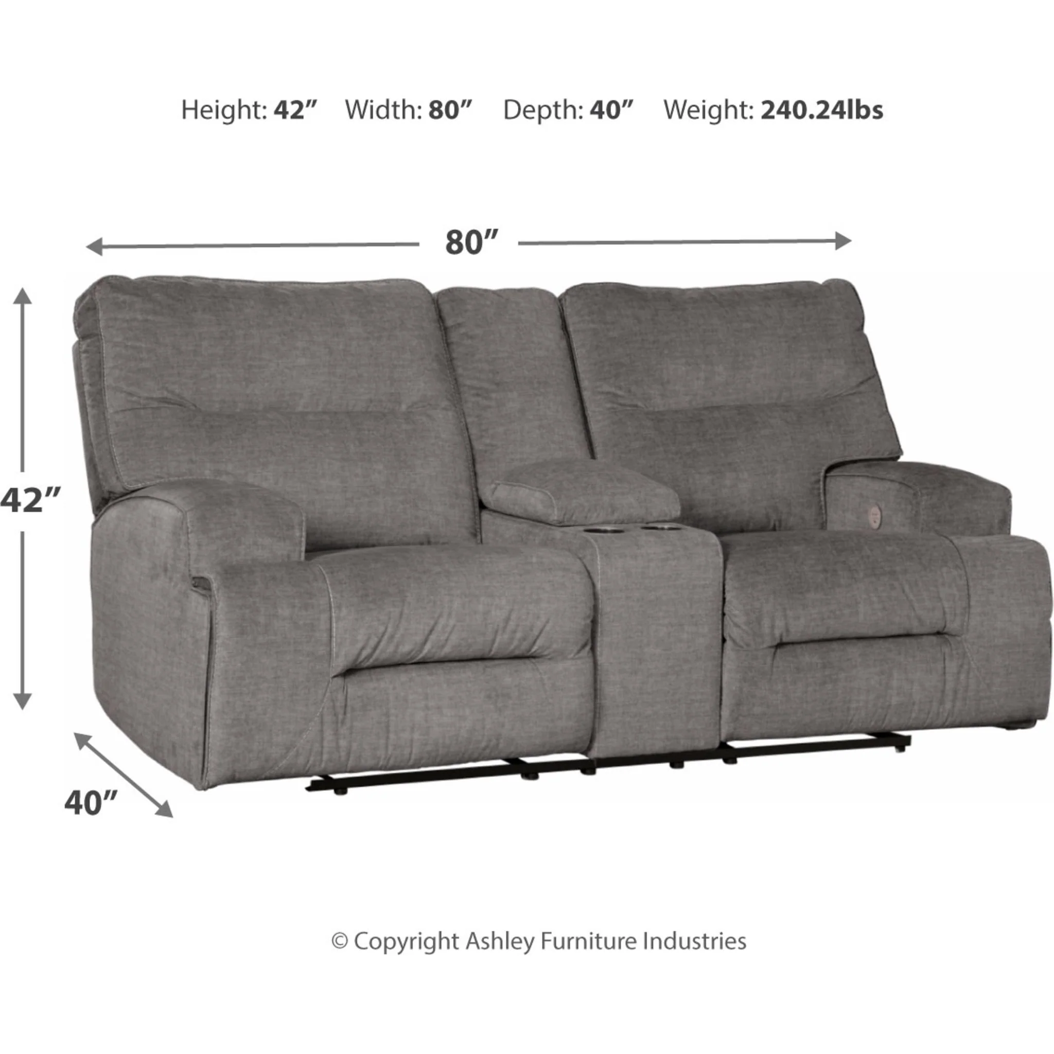Coombs Reclining Loveseat with Console - Image 5
