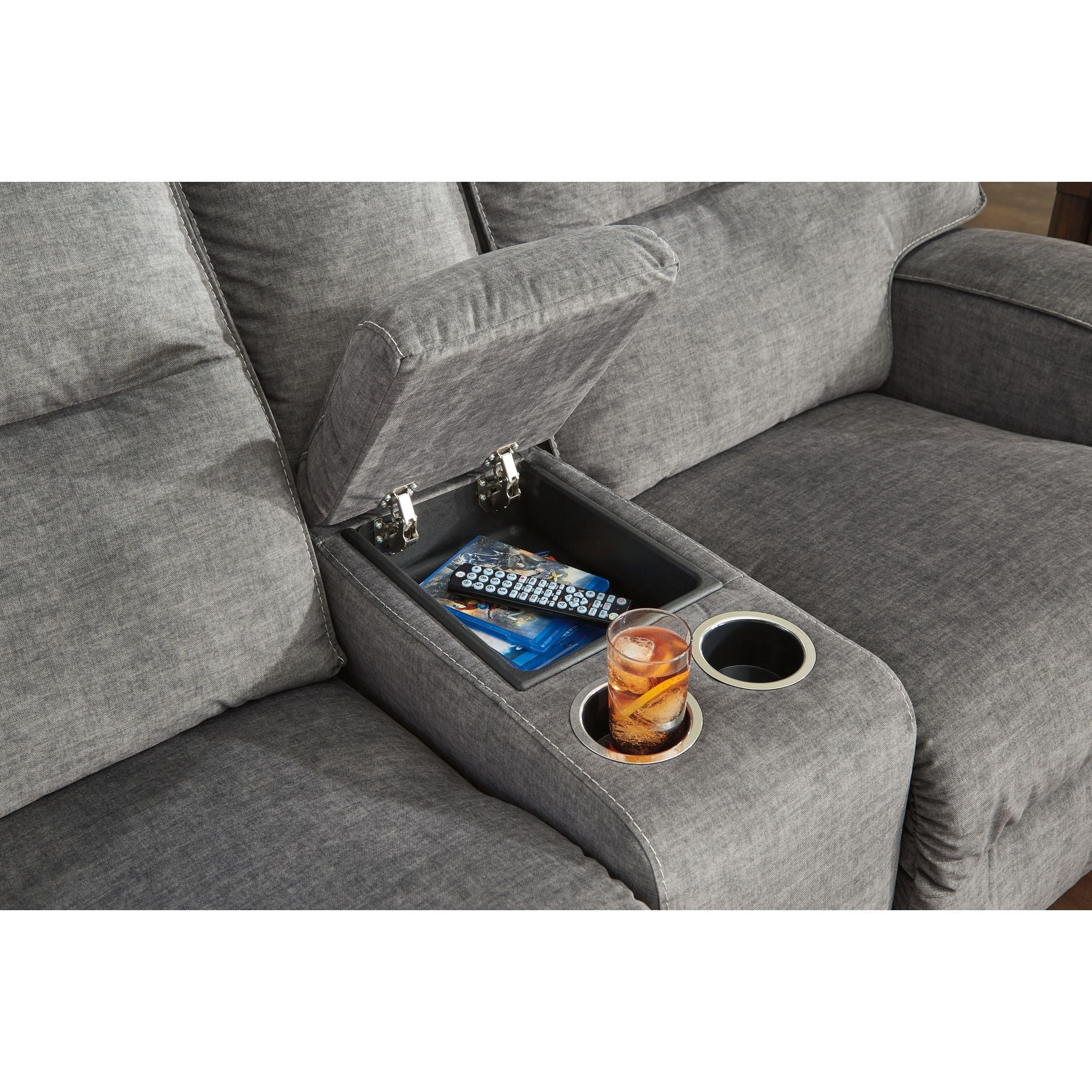 Coombs Reclining Power Loveseat with Console - Image 8