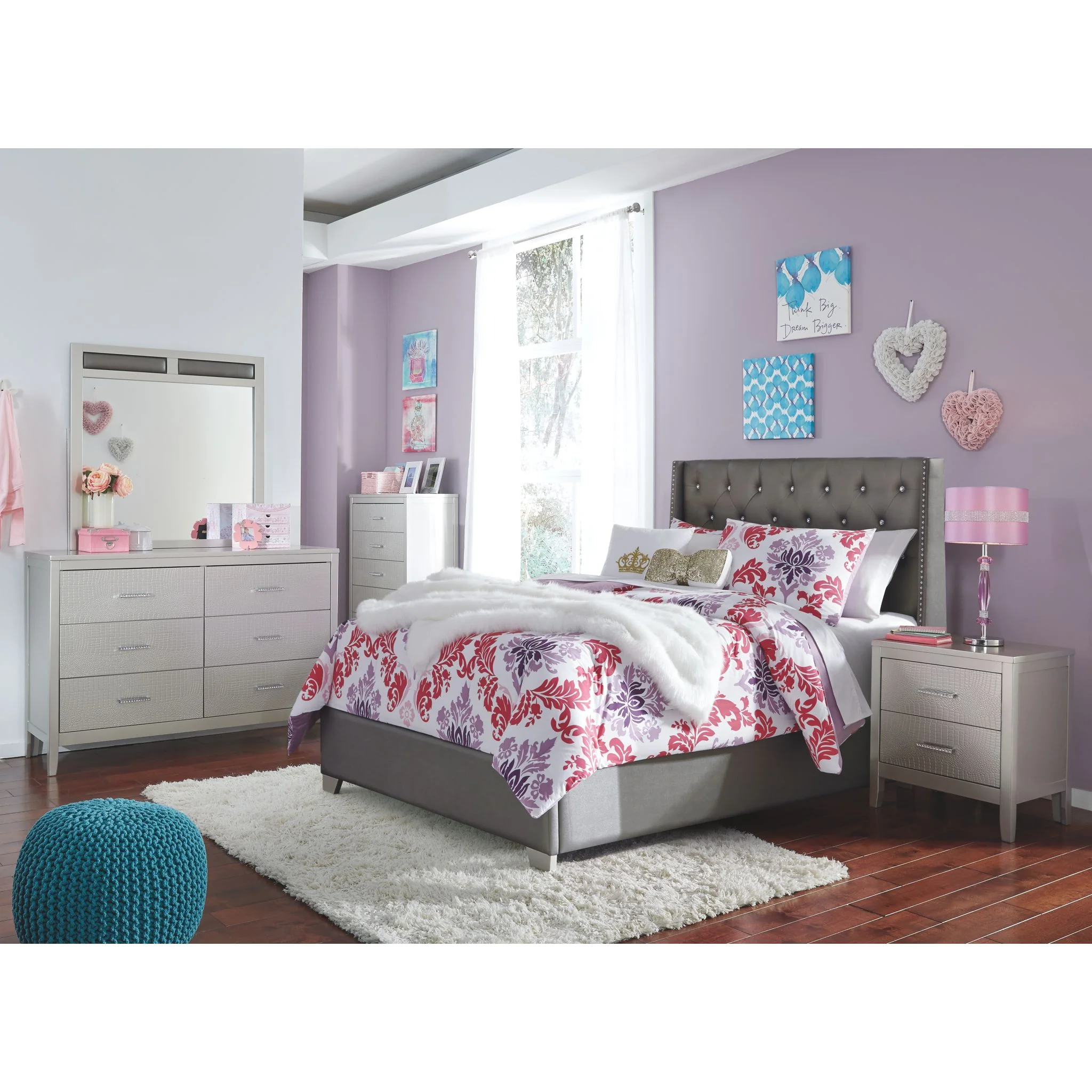Coralayne 3 Piece Full Bed - Image 9