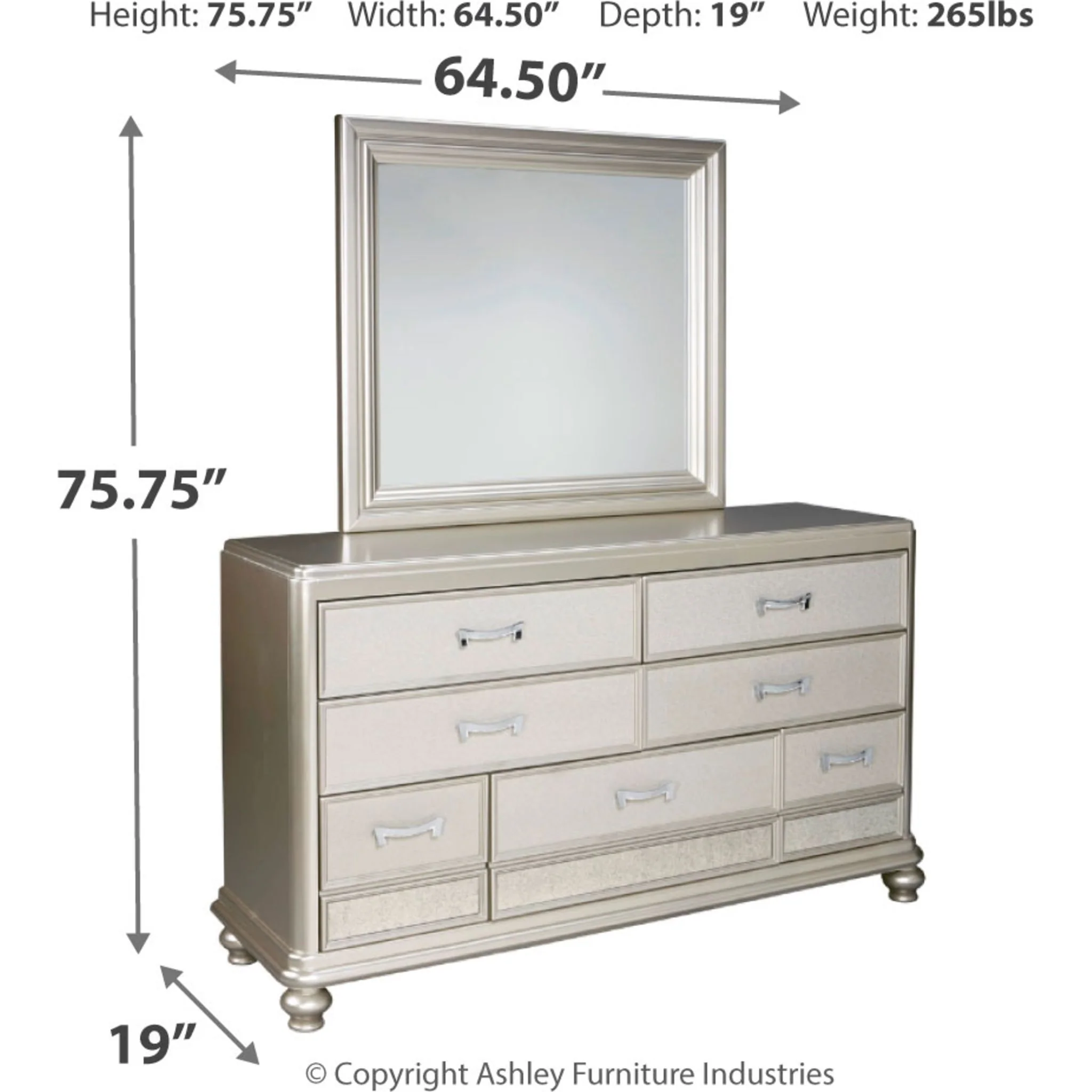 Coralayne 5 Piece Full Bedroom - Image 7