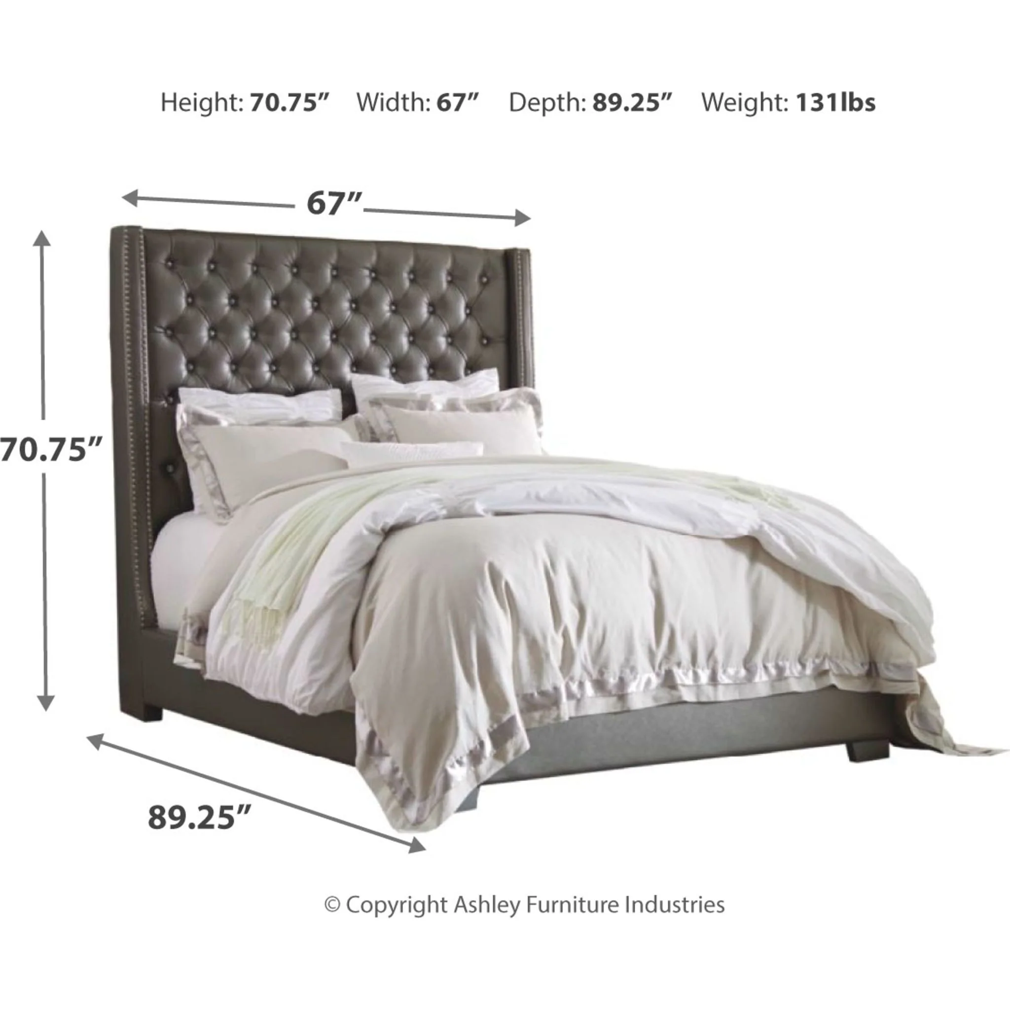 Coralayne 5 Piece Upholstered Bedroom - Image 7