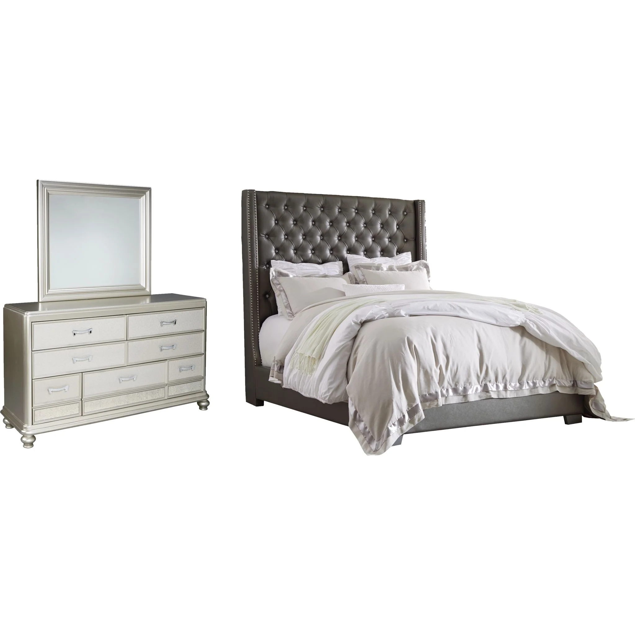 Coralayne 5 Piece Upholstered Bedroom - Image 8