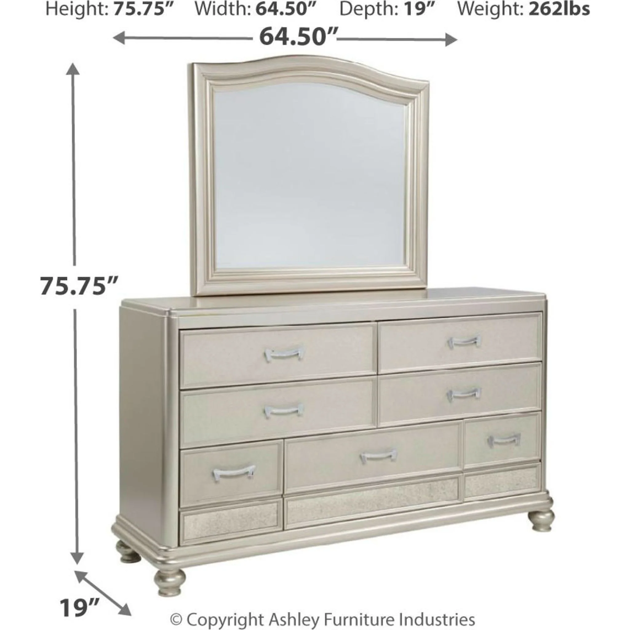Coralayne Dresser and Mirror - Image 13