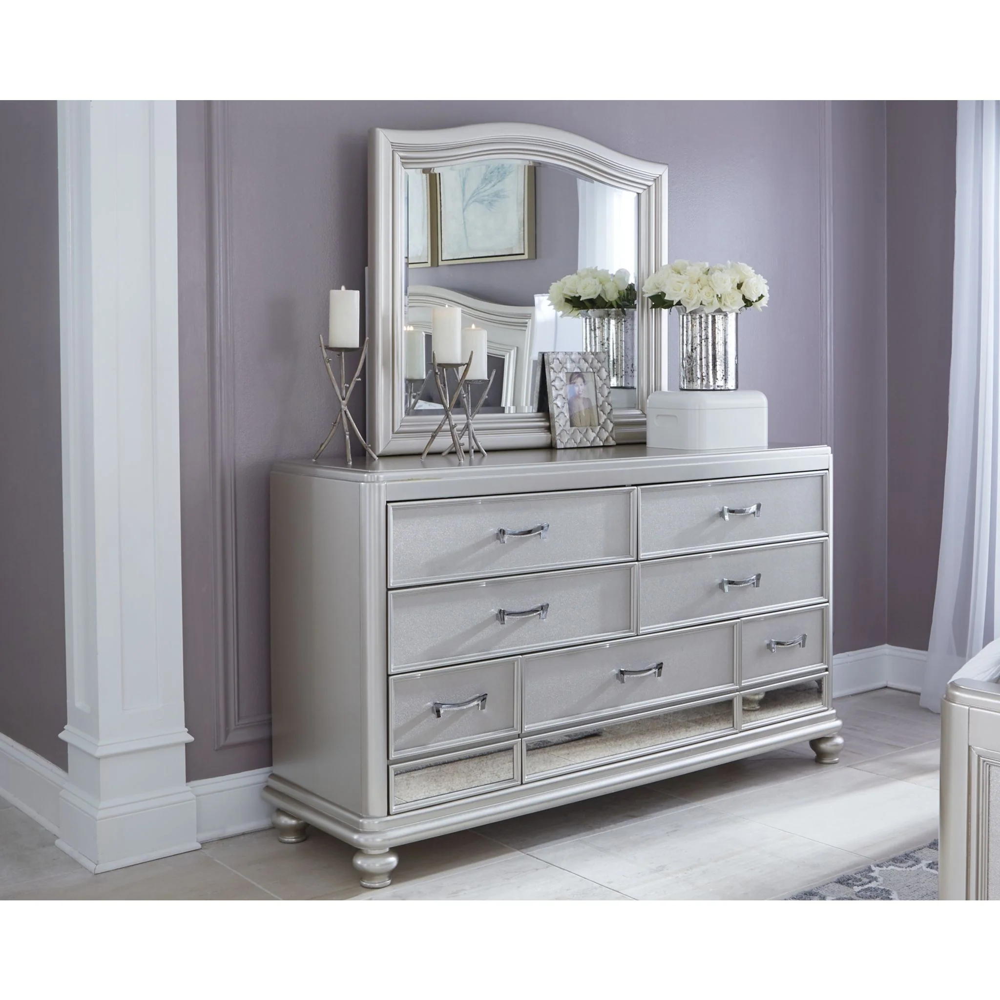 Coralayne Dresser and Mirror - Image 2