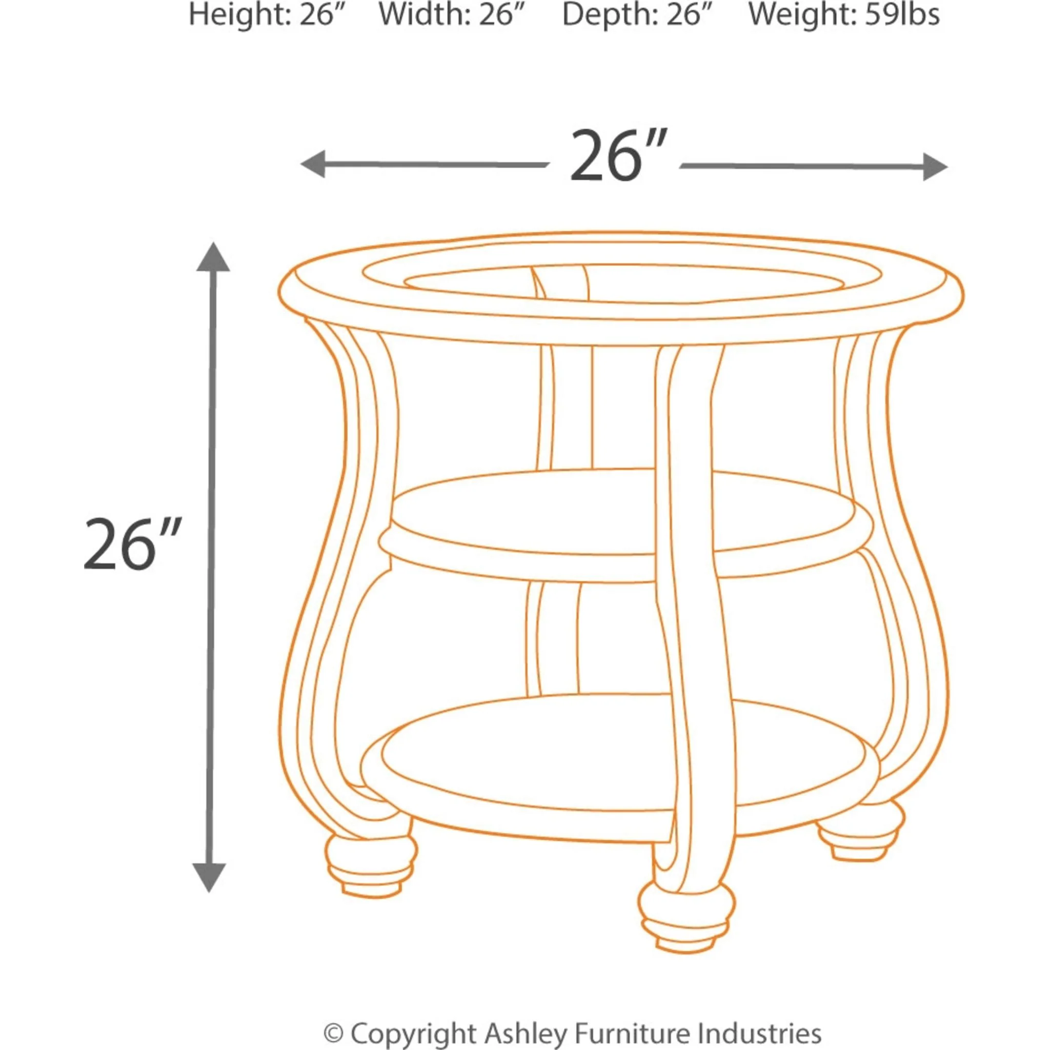 Coralayne End Table - Image 4