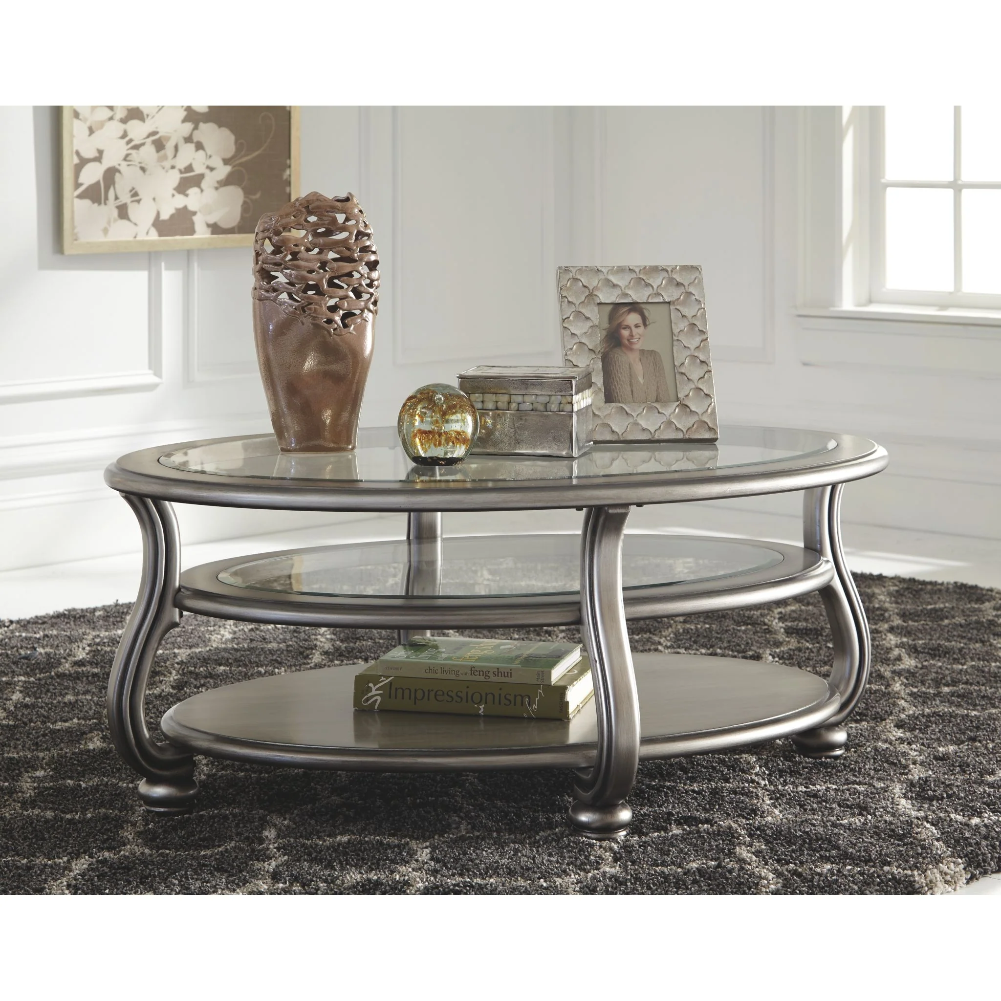 Coralayne Oval Cocktail Table - Image 4