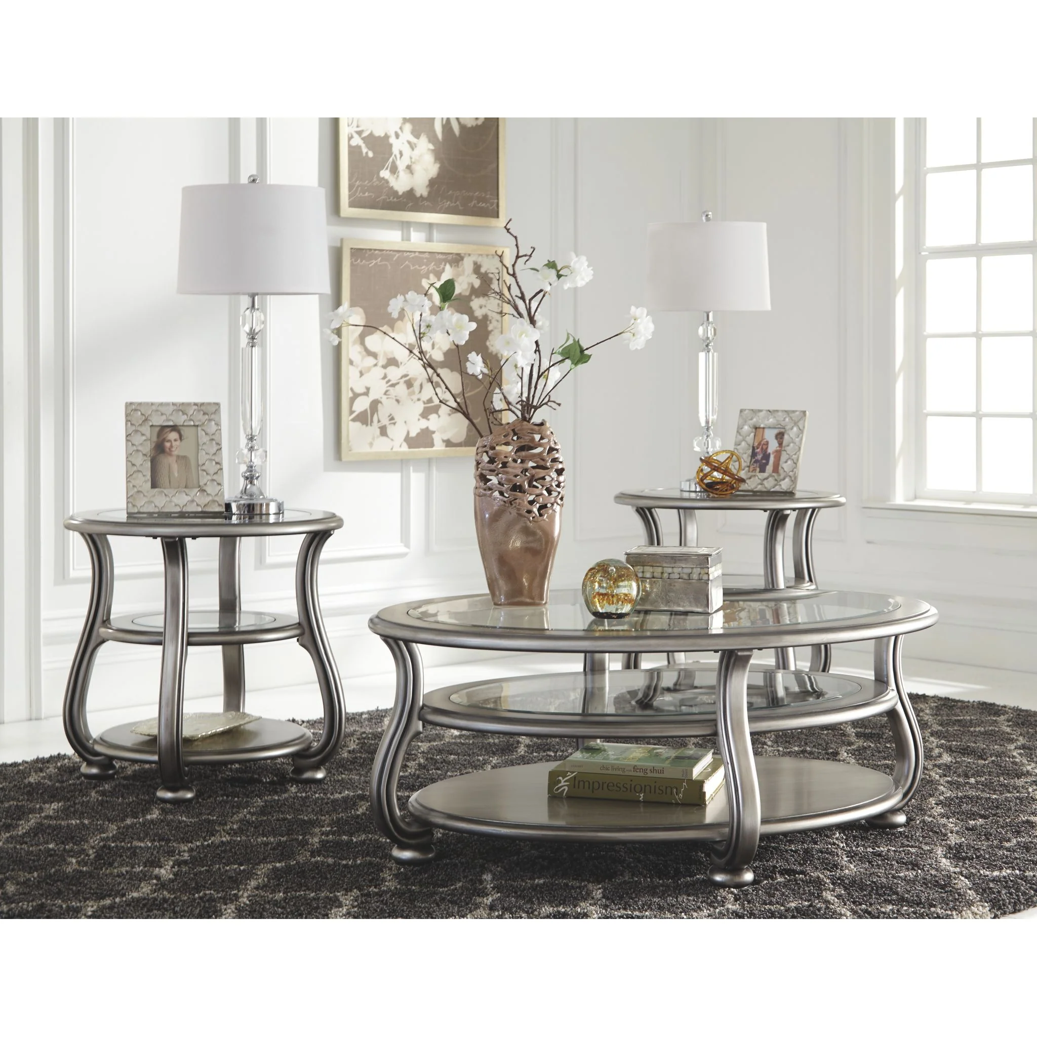 Coralayne Oval Cocktail Table - Image 7