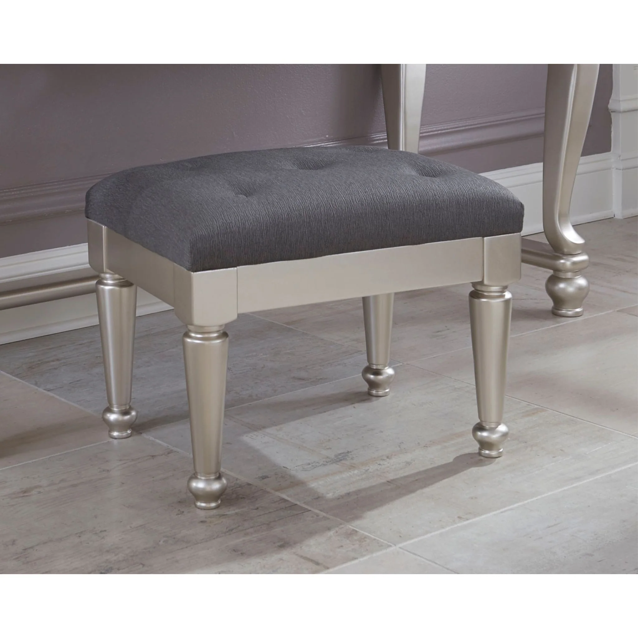 Coralayne Vanity, Mirror & Stool - Image 6