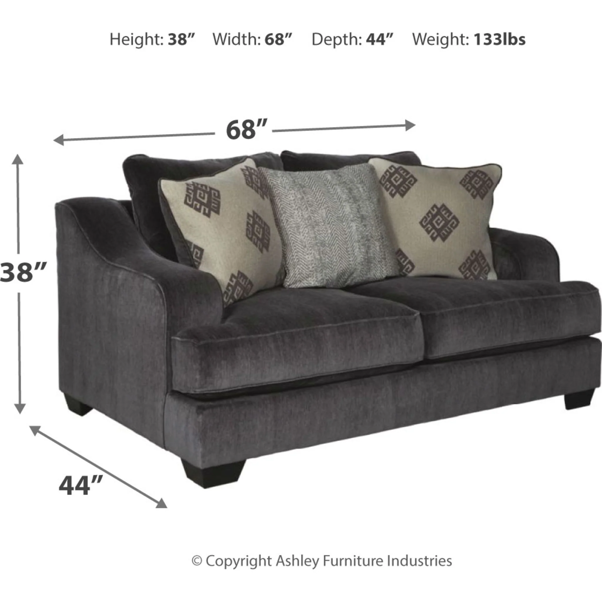 Corvara-Exclusive Loveseat - Image 4