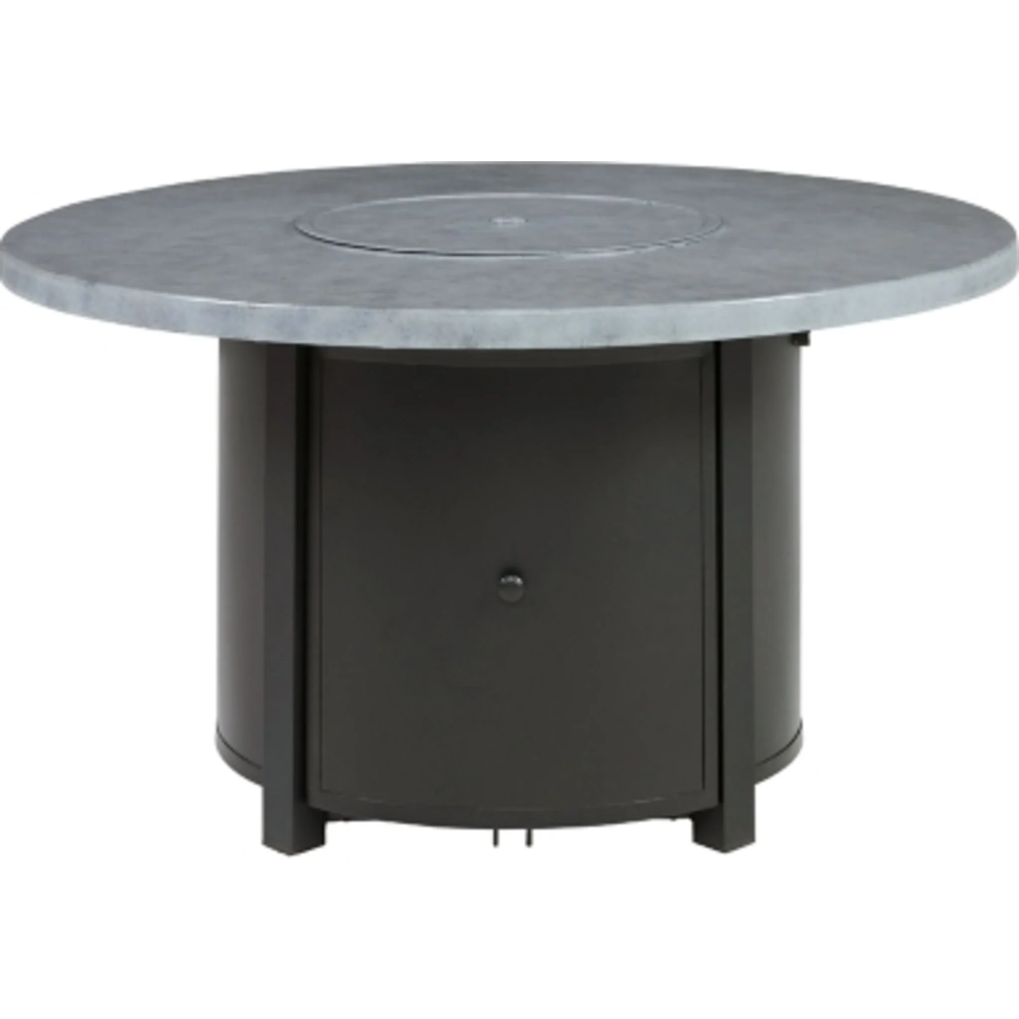 Outdoor Coulee Mills Round Fire Pit Table Gray/Black - Image 3