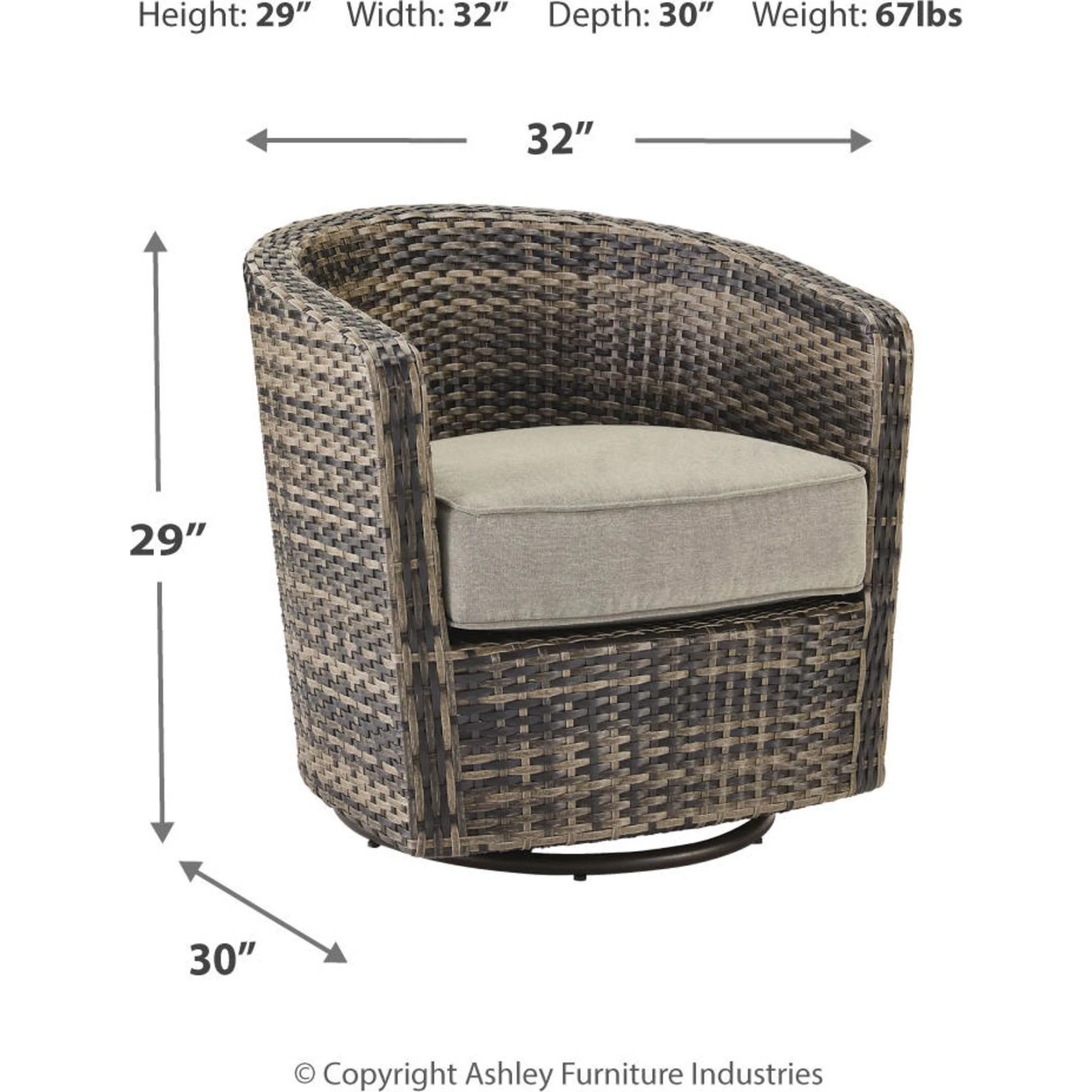 Coulee Mills Swivel Lounge Chair with Cushion (set of 2) - Image 40
